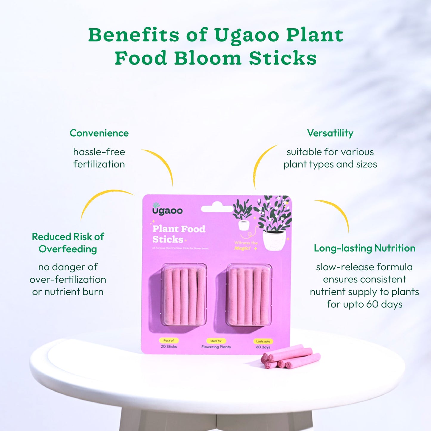 Plant Food Fertilizer Bloom Sticks For Flowering Plants