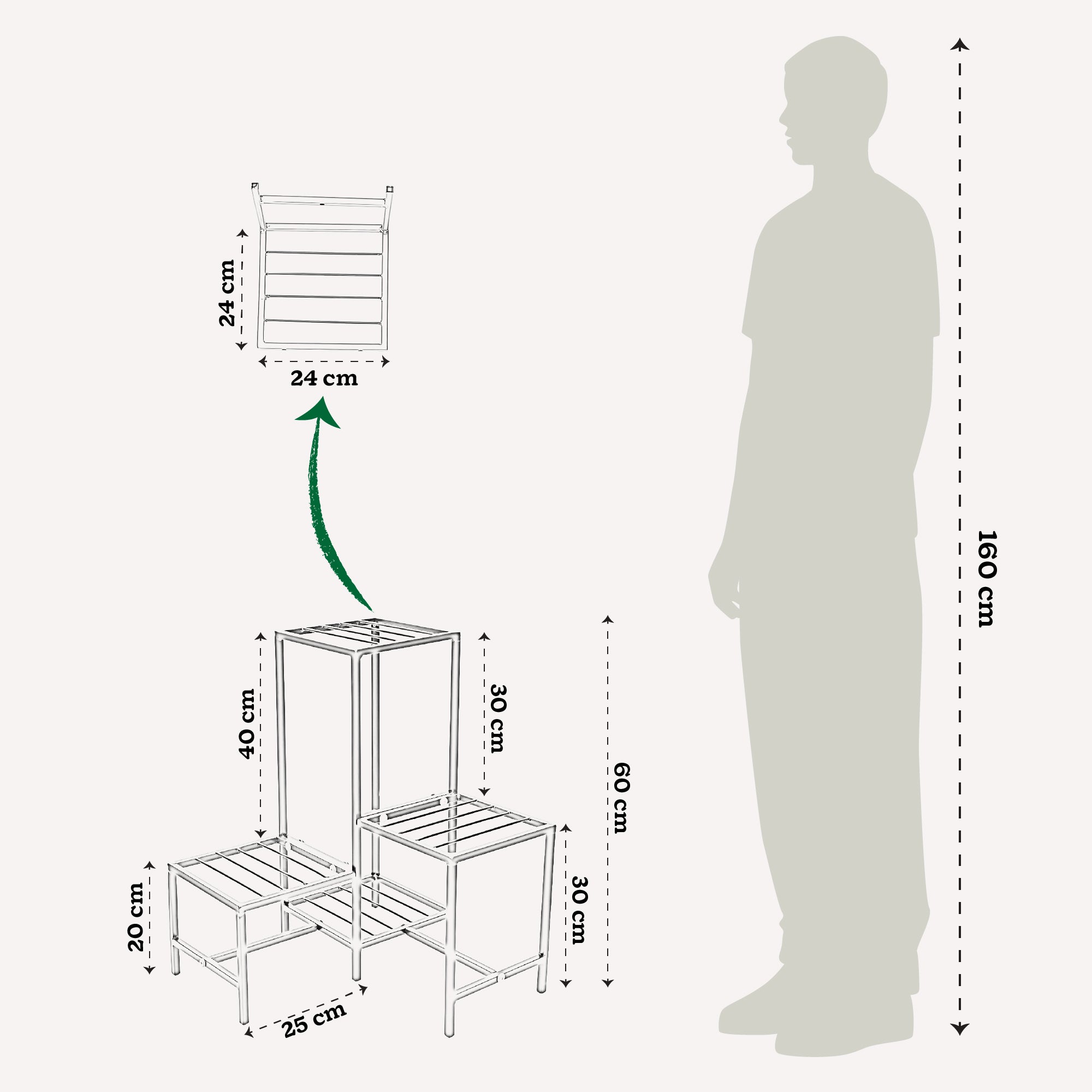 Corner Plant Stand
