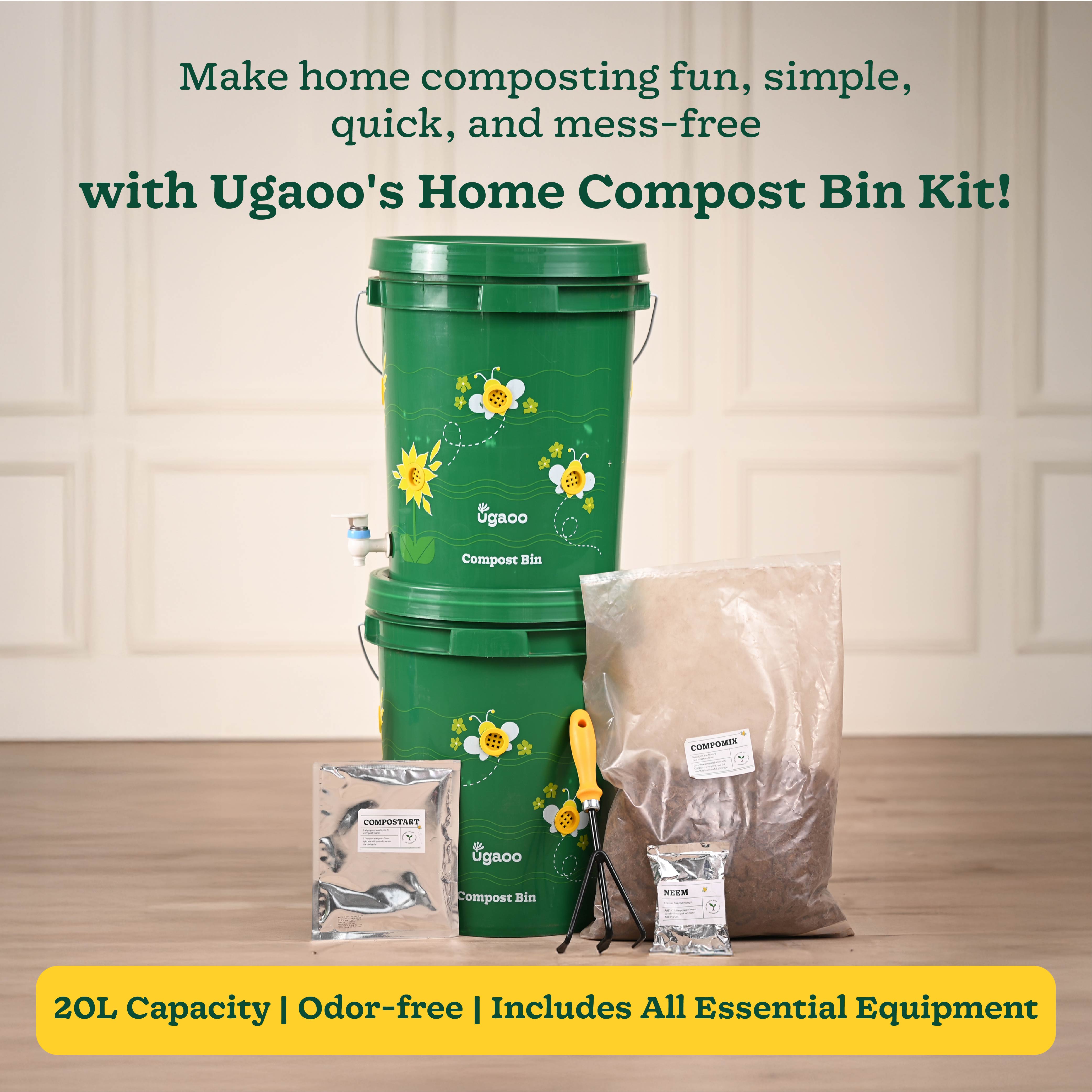 Home Compost Bin Kit - 20 Liter