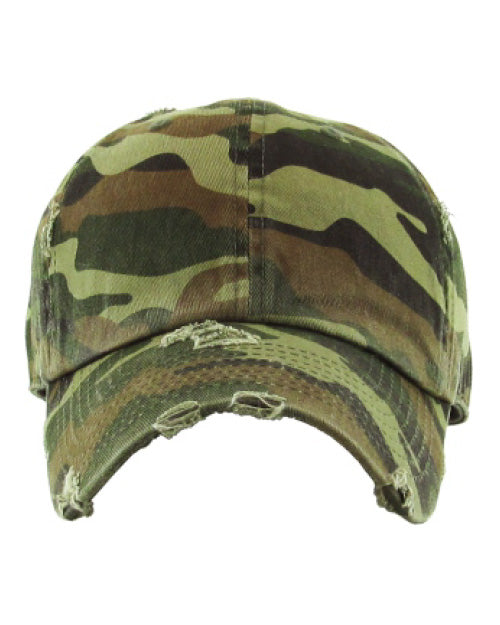 Distressed dad hat