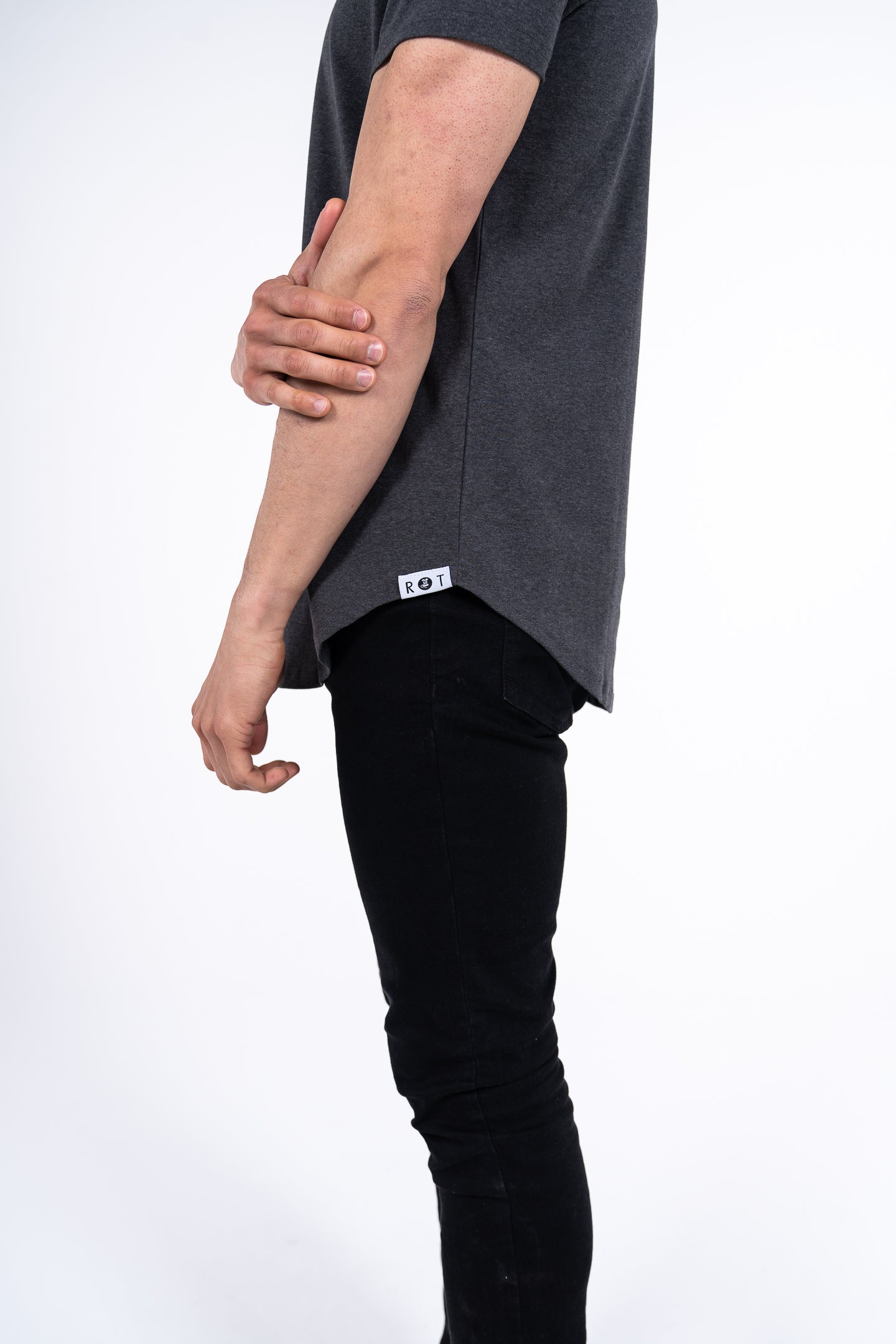 Curve Henley T-Shirt: Black