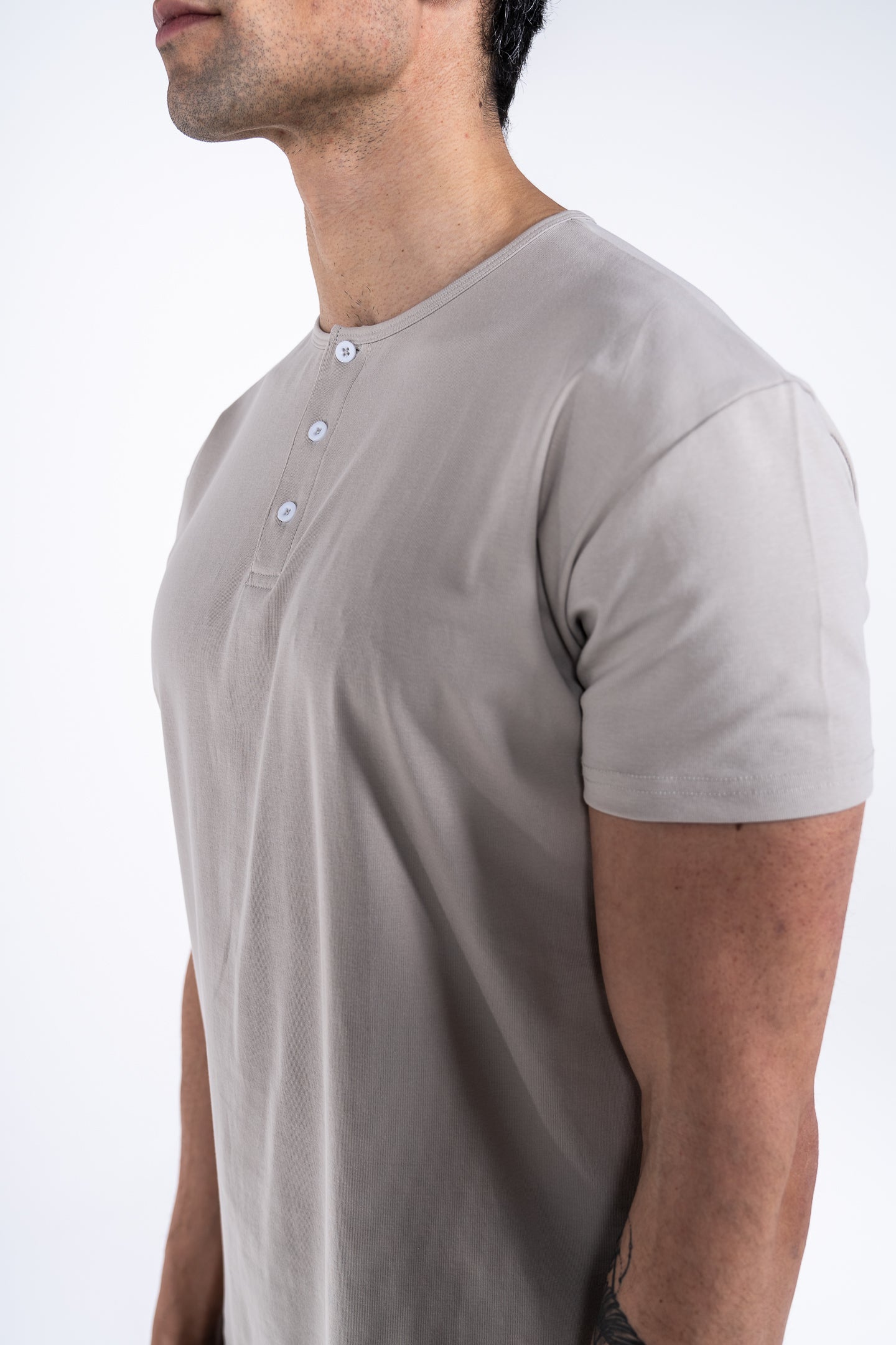 Classic Henley T-Shirt: White