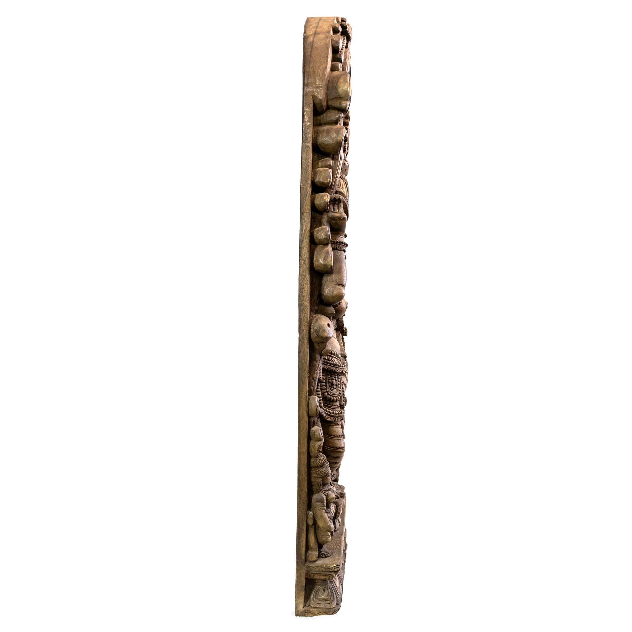 Antique Large Indian Carved Wooden Statue