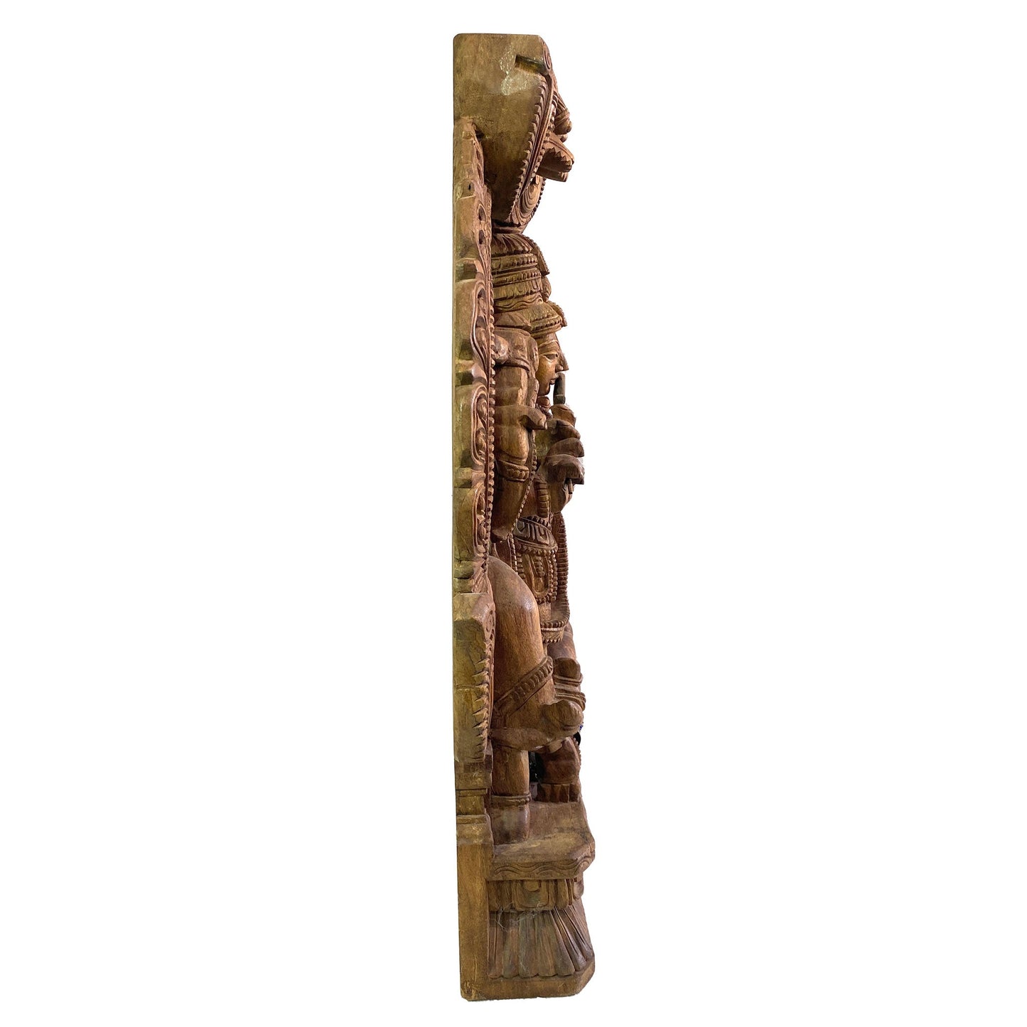 Antique Wooden Lord Krishna