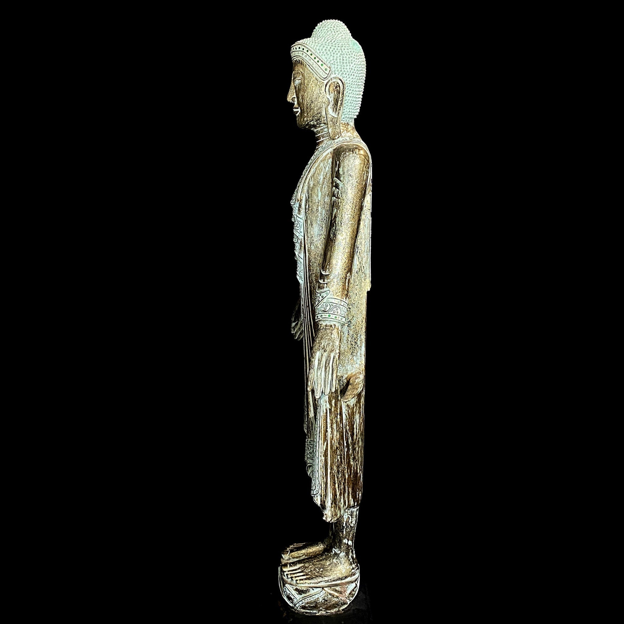 Hand Carved Wooden Buddha