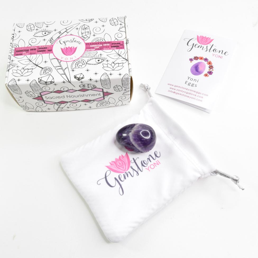 Amthyst Yoni Egg Drilled