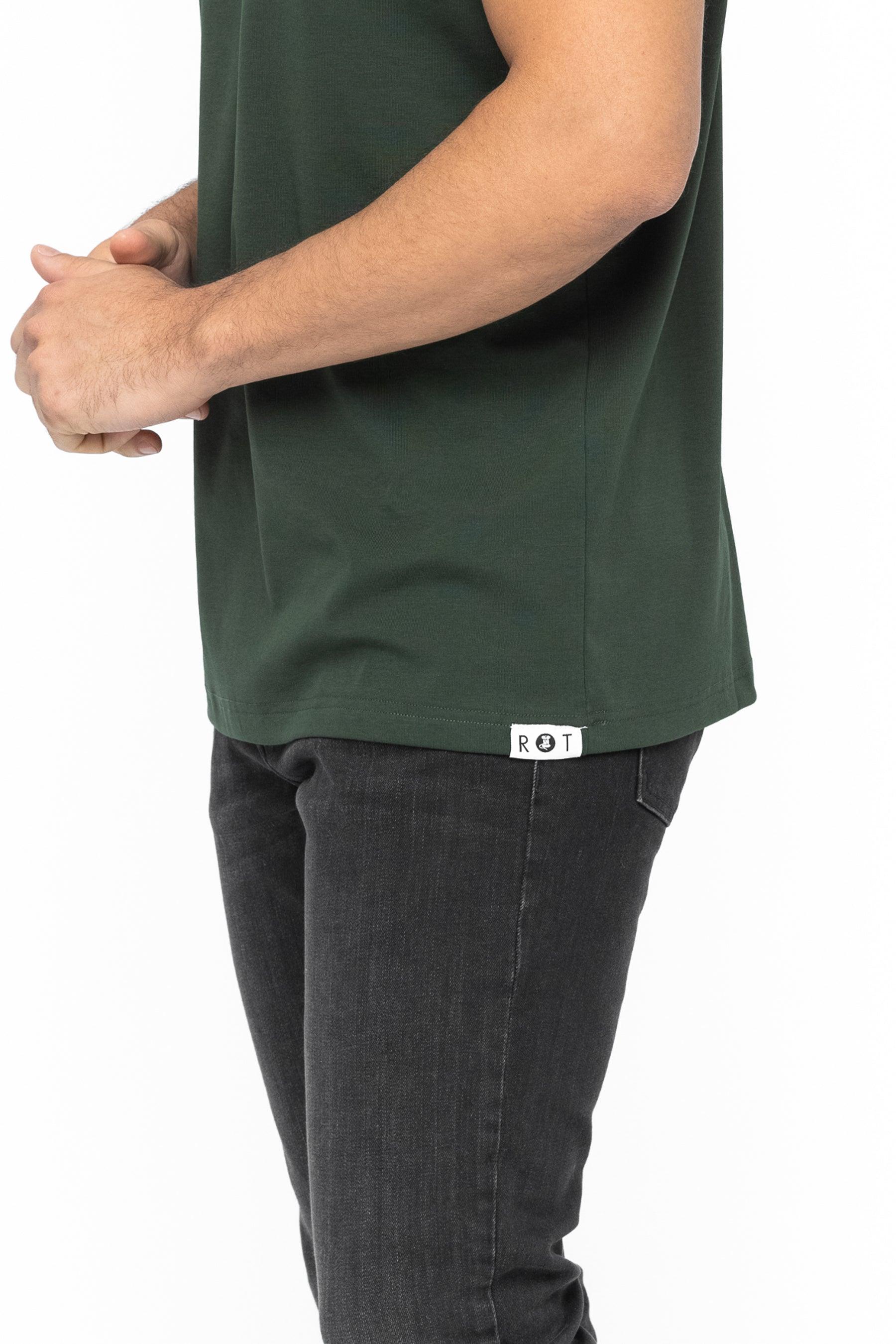 Classic Henley T-Shirt: Forest - Rule Of Threads