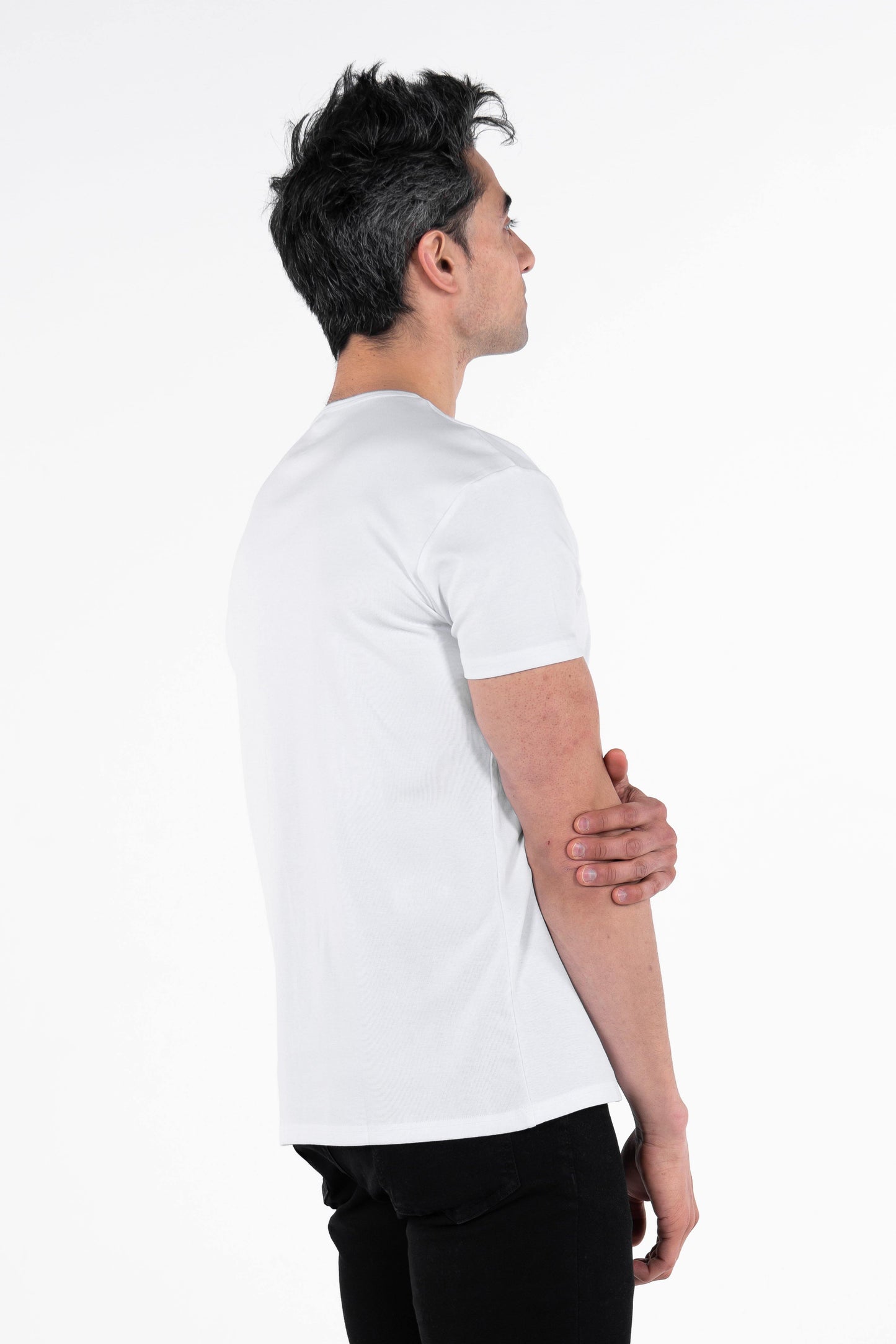 Classic Henley T-Shirt: White - Rule Of Threads