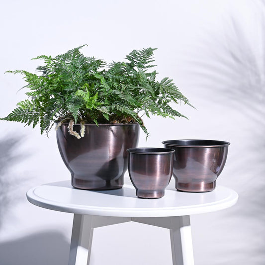 Gunmetal Goblet Planter