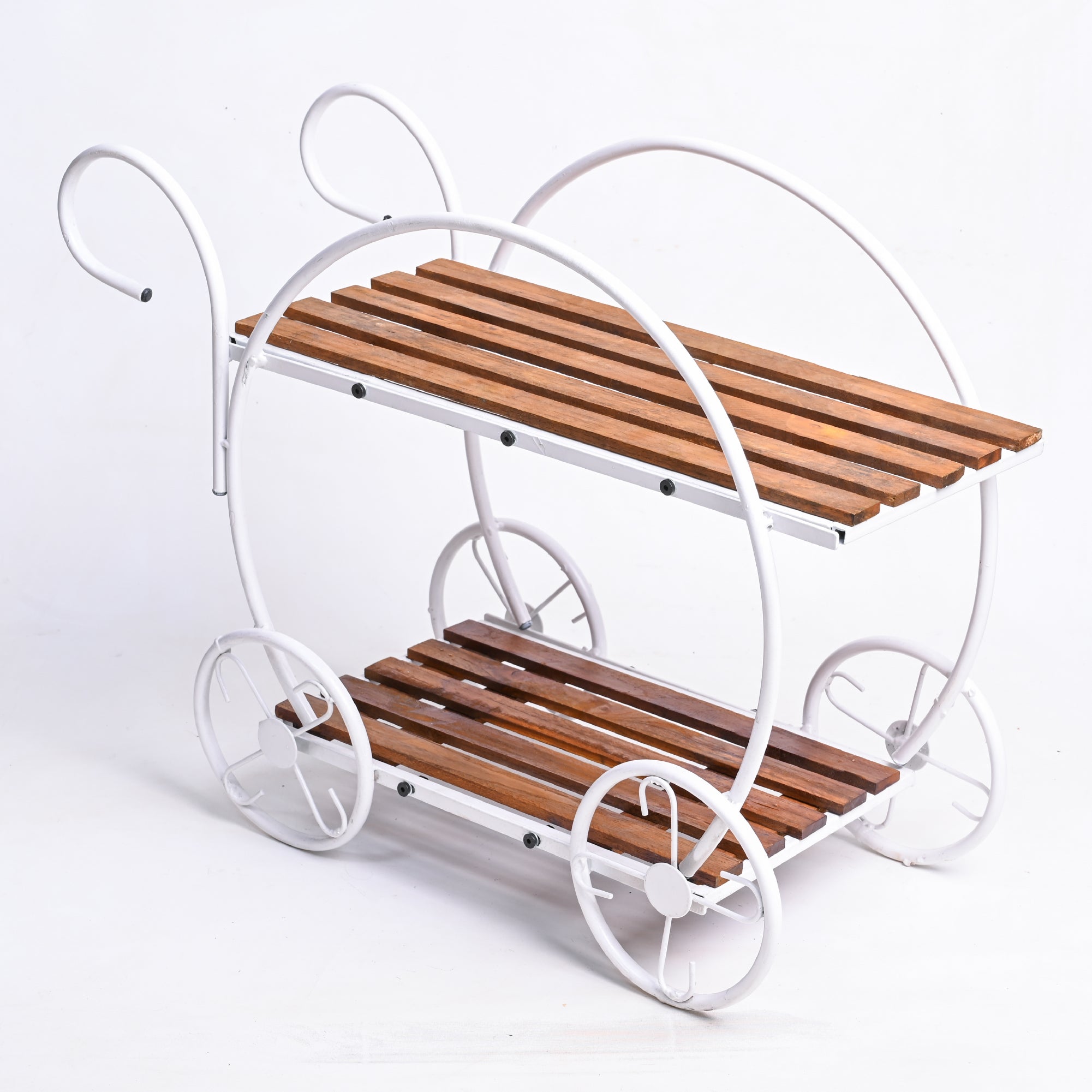 Flora on Wheels 2-Tier Plant Stand