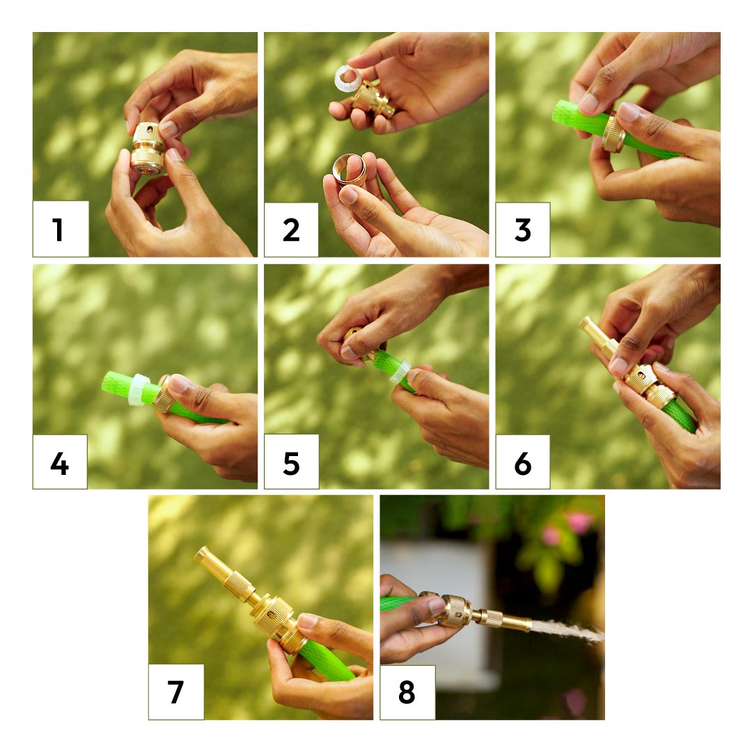 High Pressure Water Spray Brass Nozzle