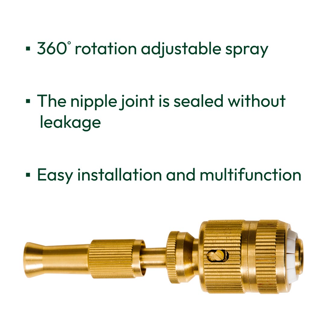 High Pressure Water Spray Brass Nozzle