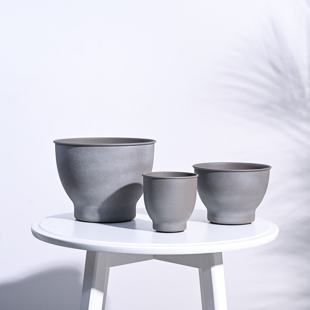 Gunmetal Goblet Planter