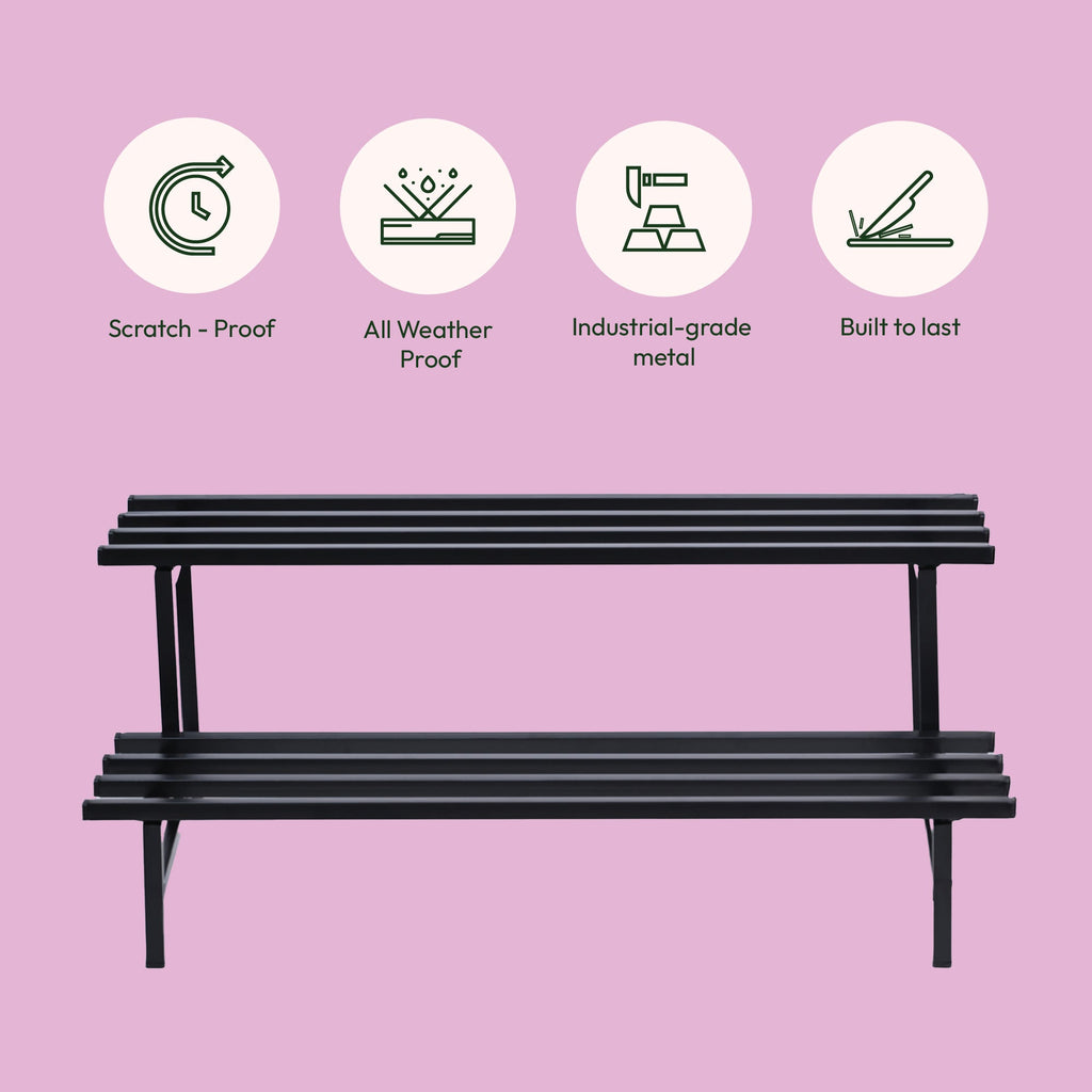 2-Tier Elevate Metal Plant Stand