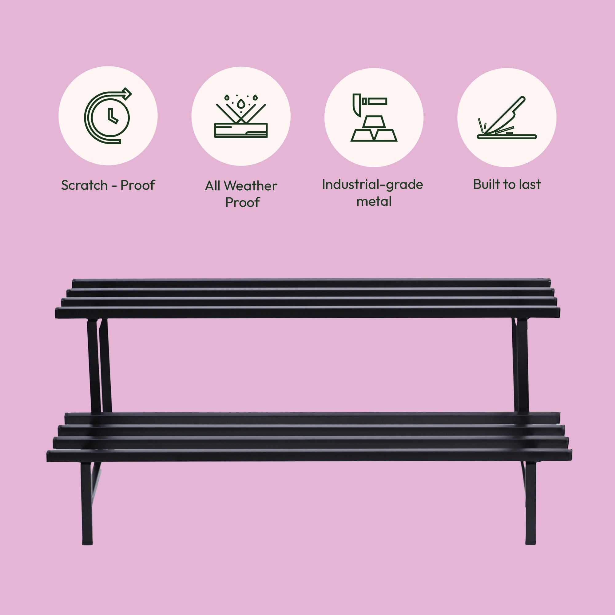 2-Tier Elevate Metal Plant Stand