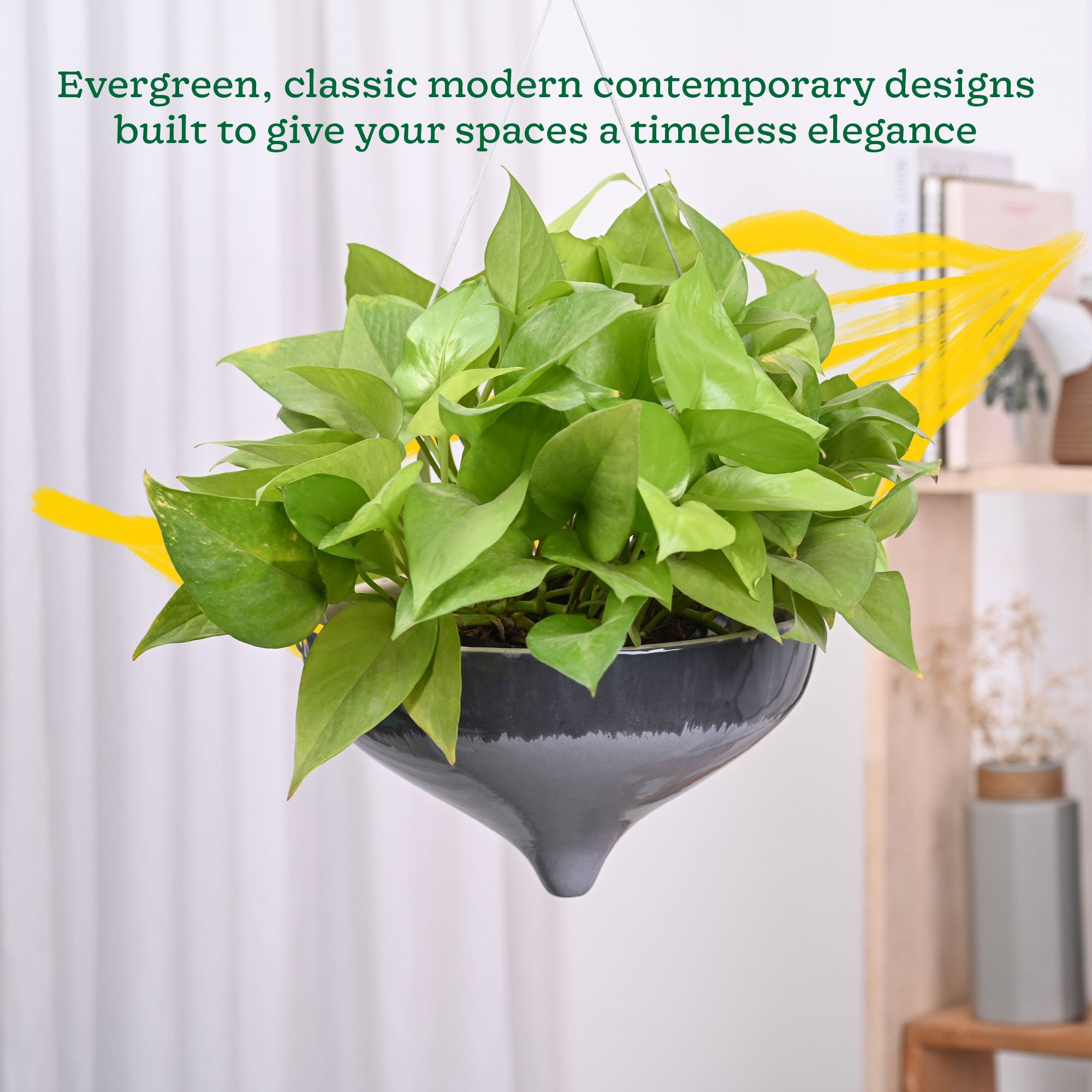 Ceramic Hanging Pot Cosmic Stone