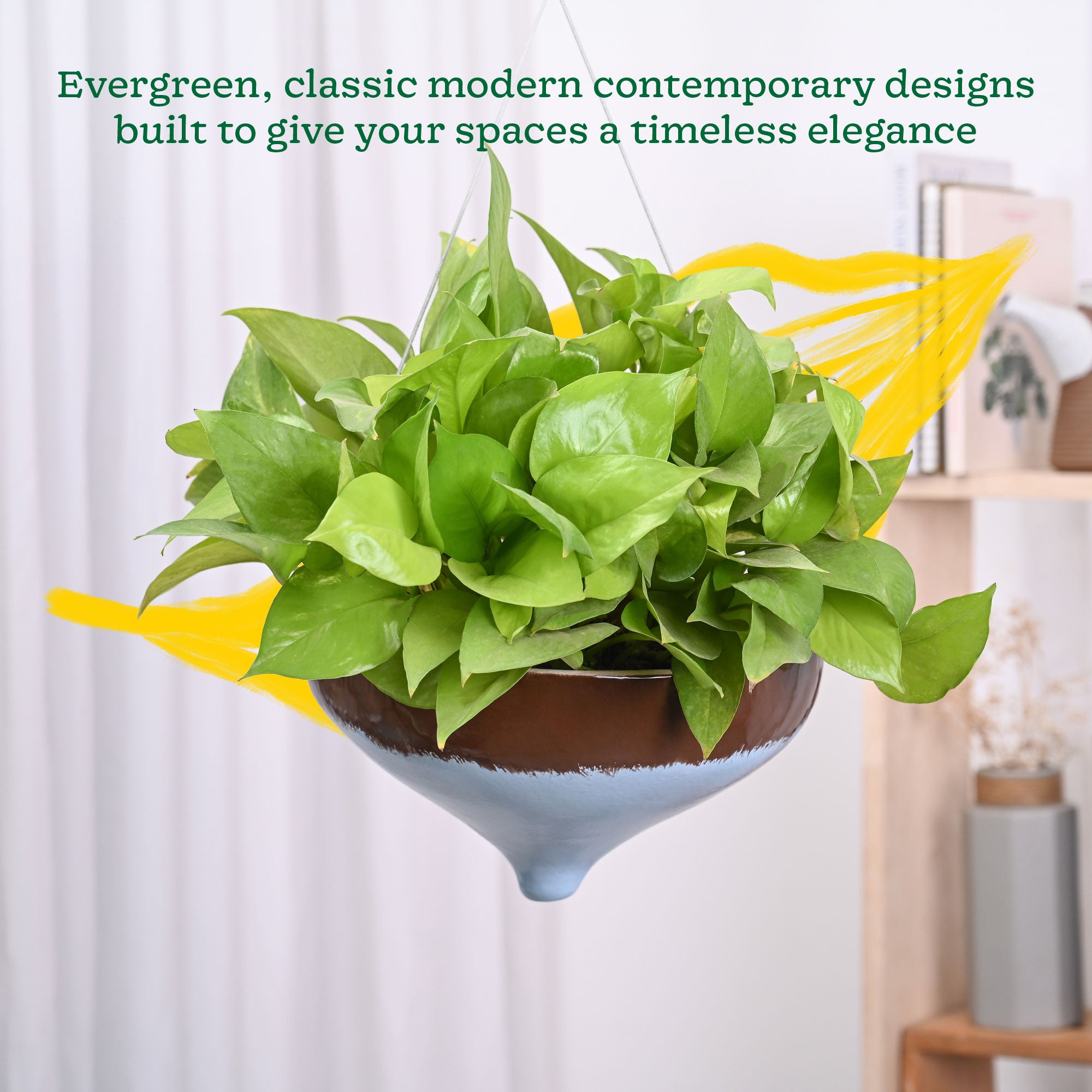 Ceramic Hanging Pot Cosmic Stone