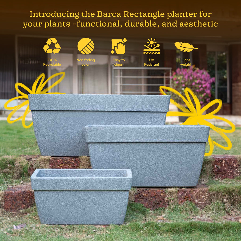 Barca Rectangle Planter