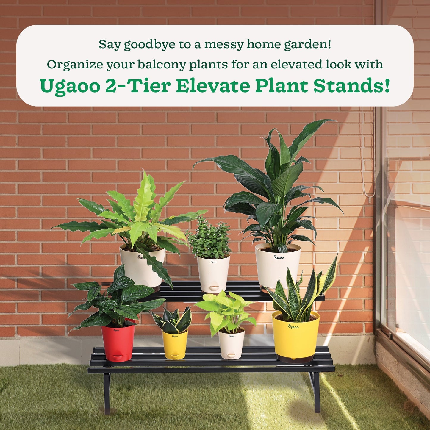 2-Tier Elevate Metal Plant Stand