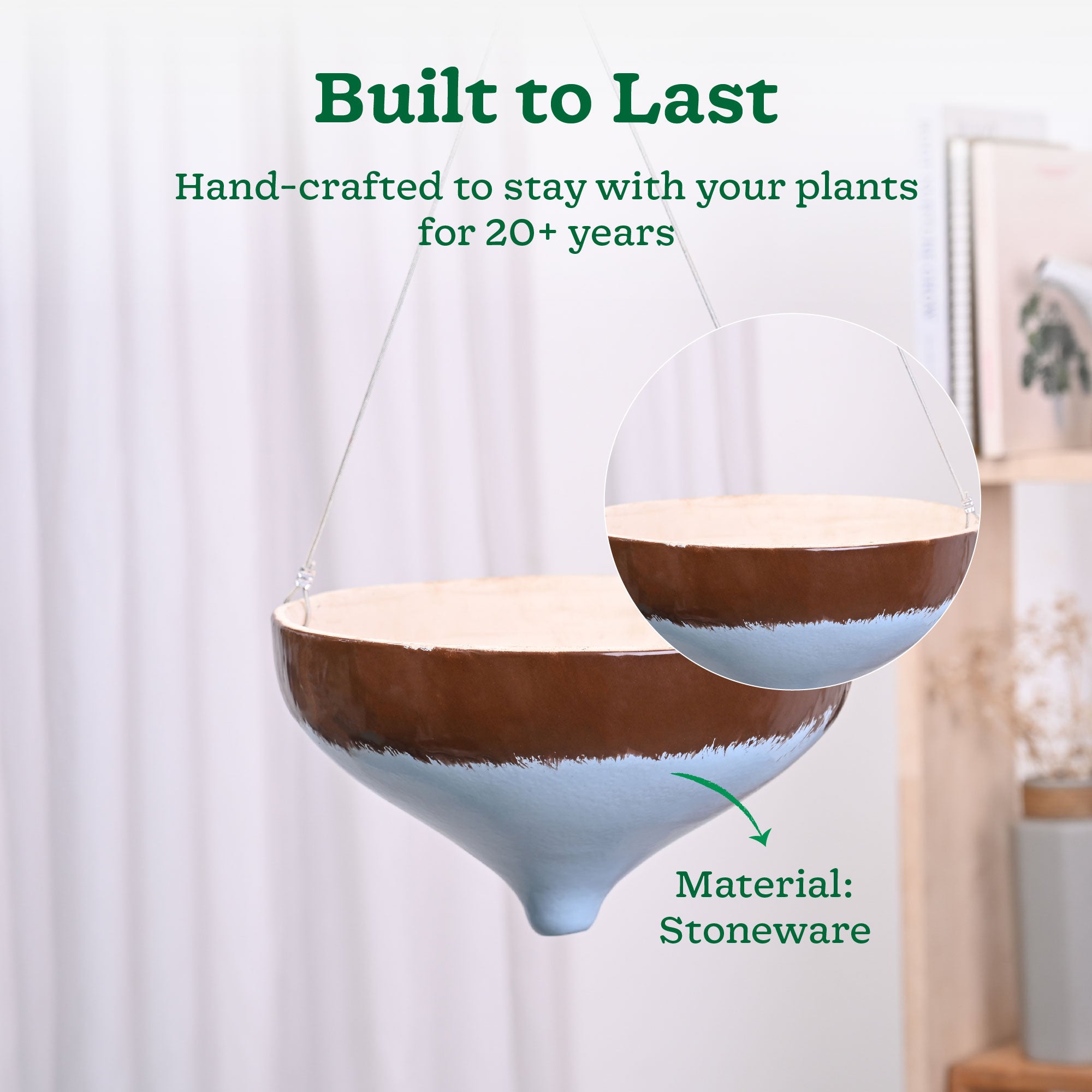 Ceramic Hanging Pot Cosmic Stone