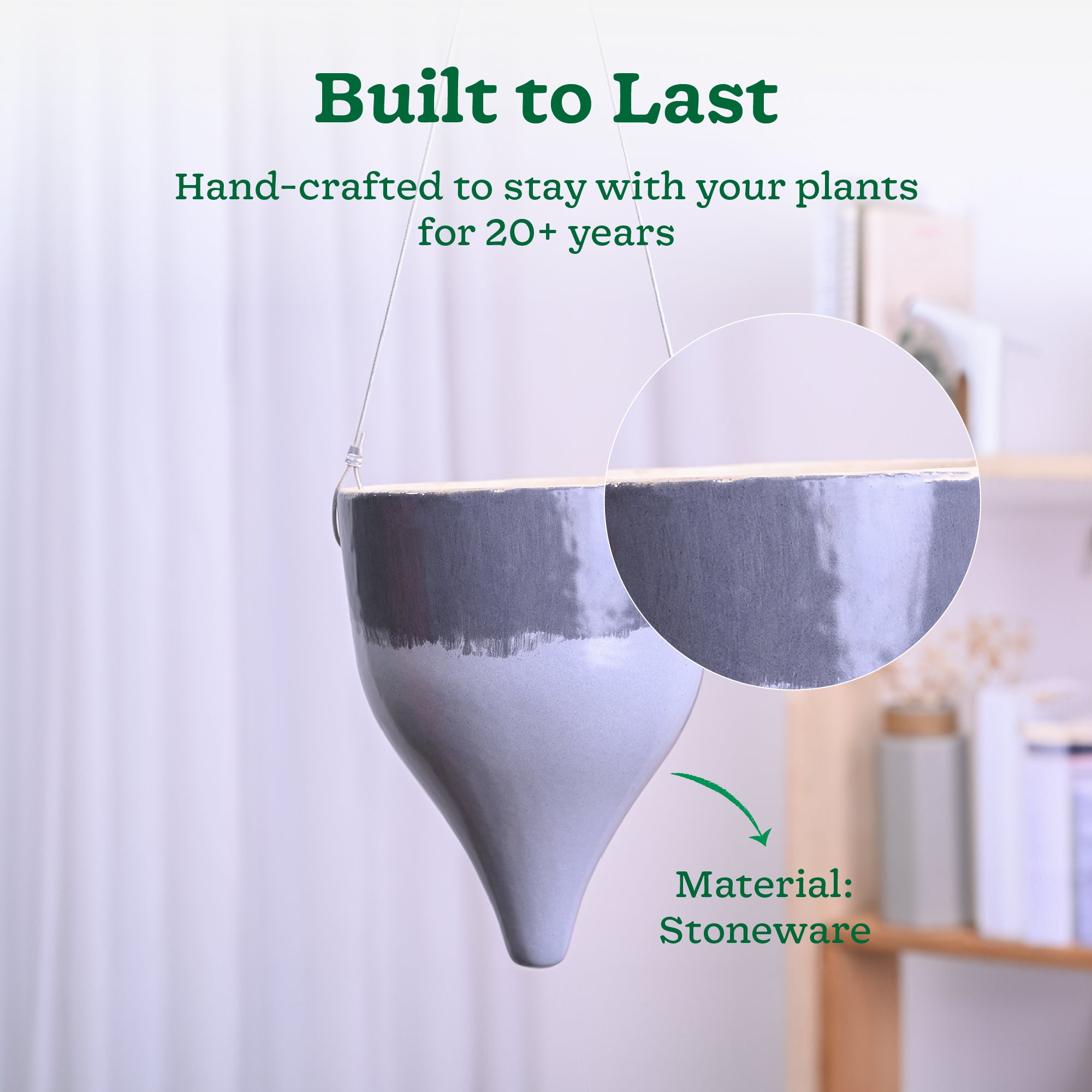 Ceramic Hanging Pot Cosmic Stone