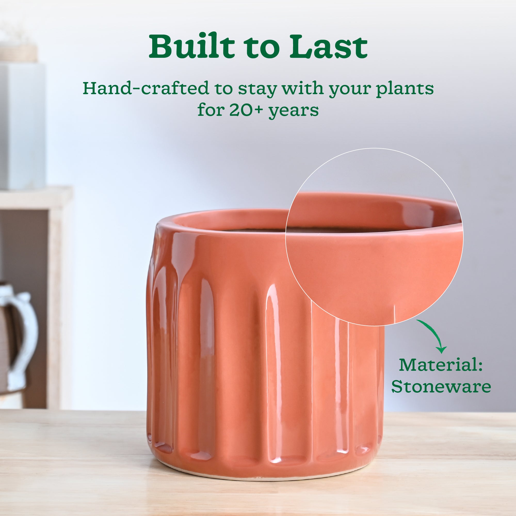 Blushing Sun Ceramic Planter