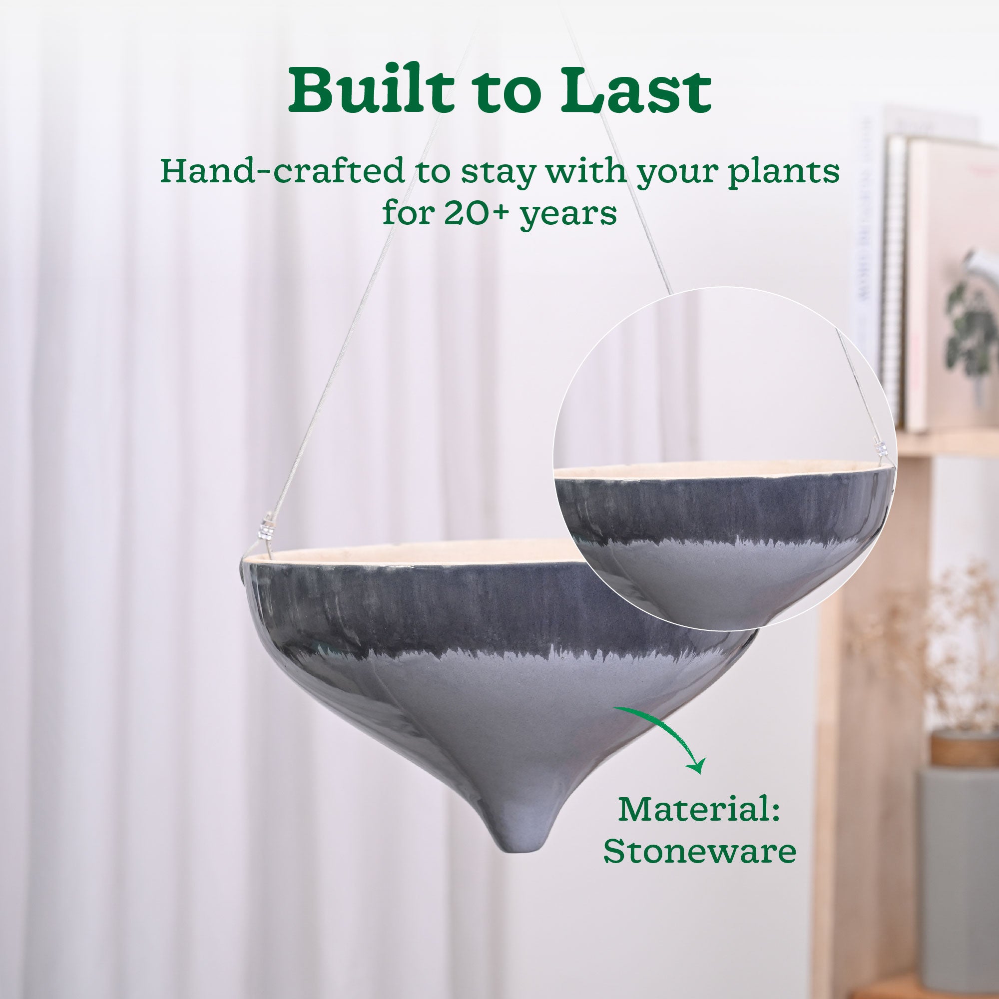 Ceramic Hanging Pot Cosmic Stone