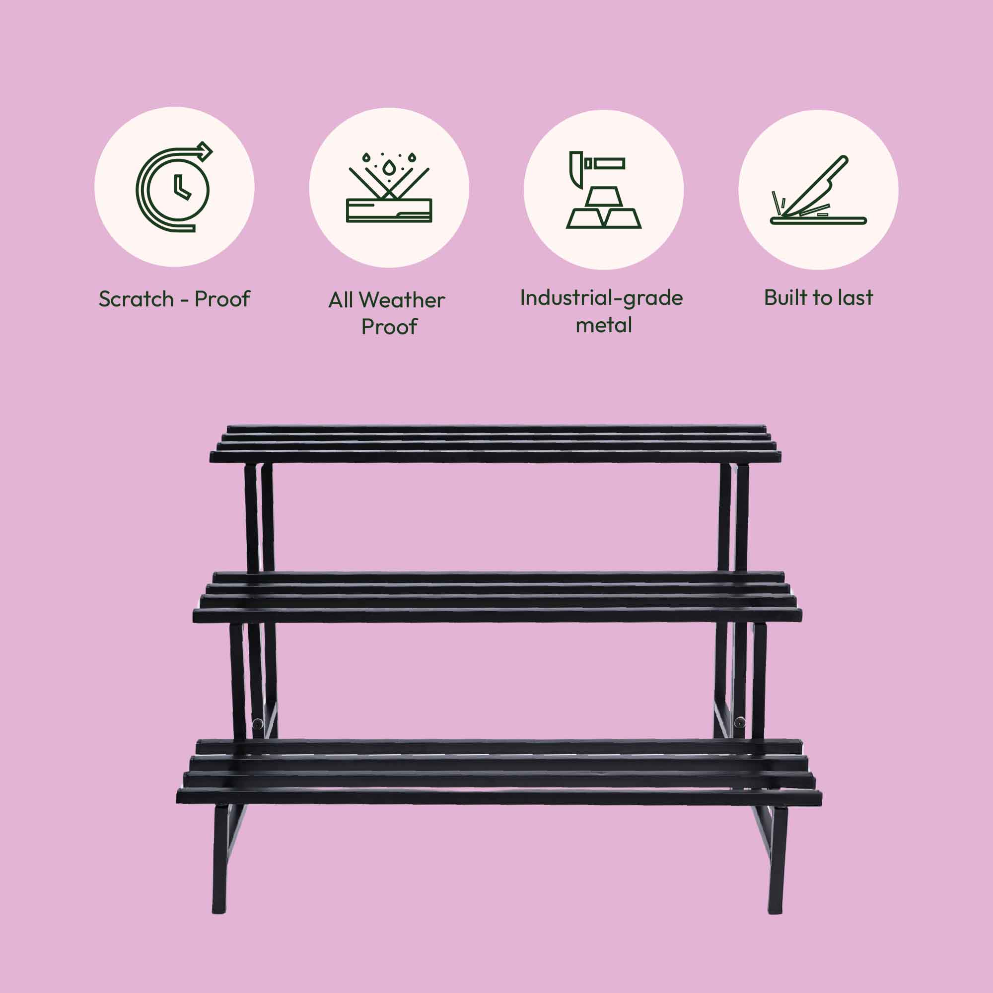 3-Tier Elevate Metal Plant Stand