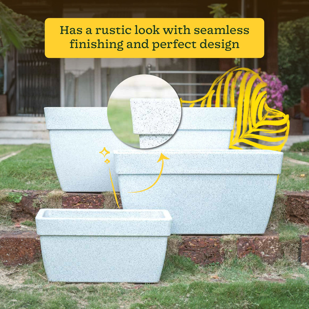 Barca Rectangle Planter