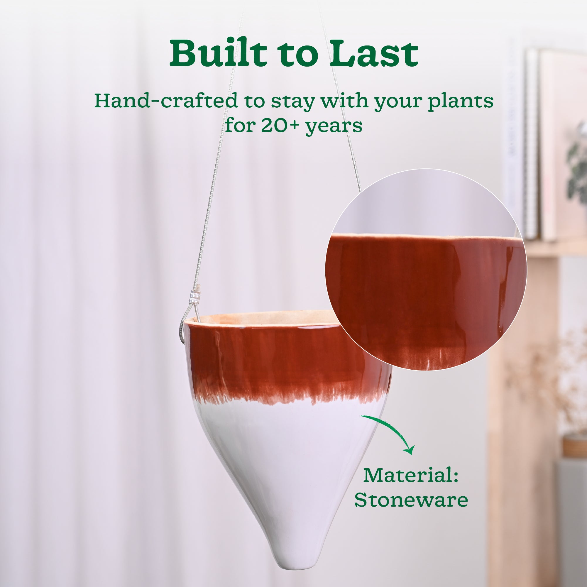 Ceramic Hanging Pot Cosmic Stone