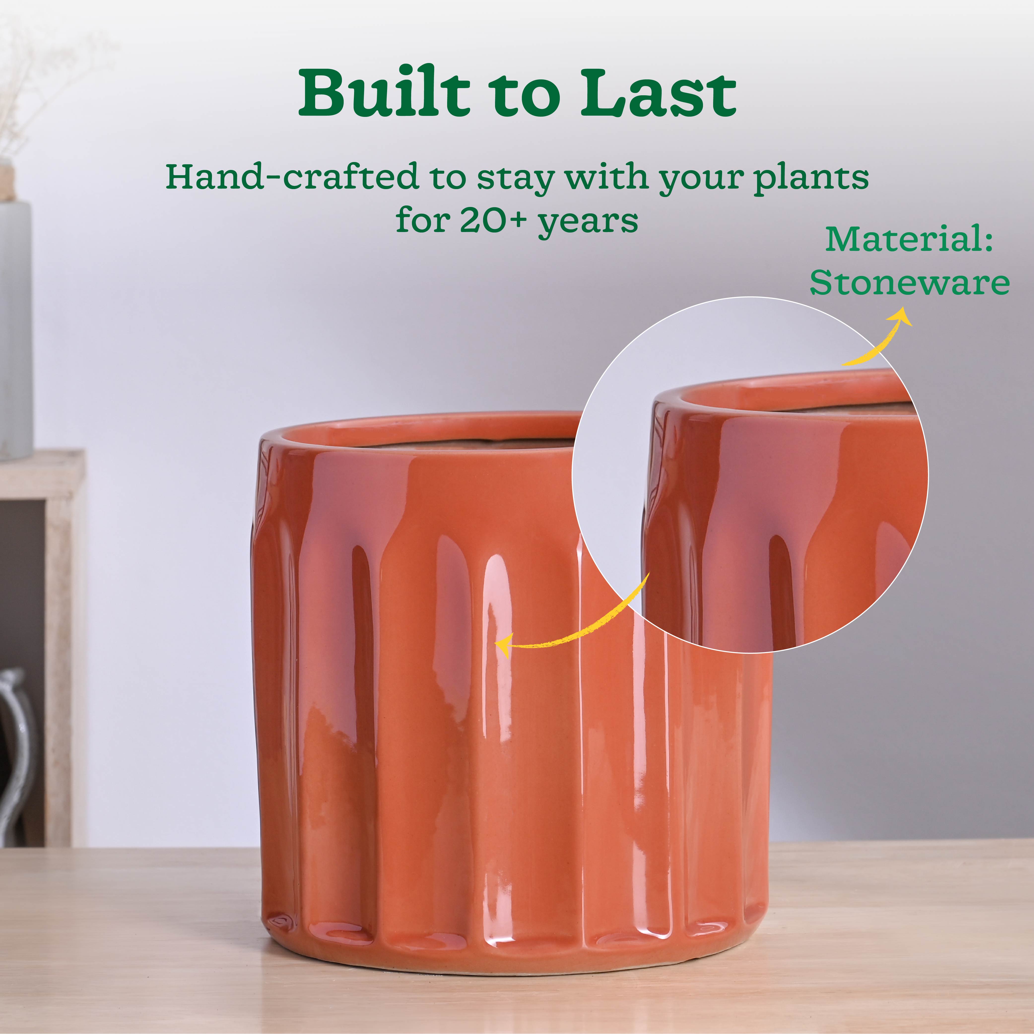 Blushing Sun Ceramic Planter