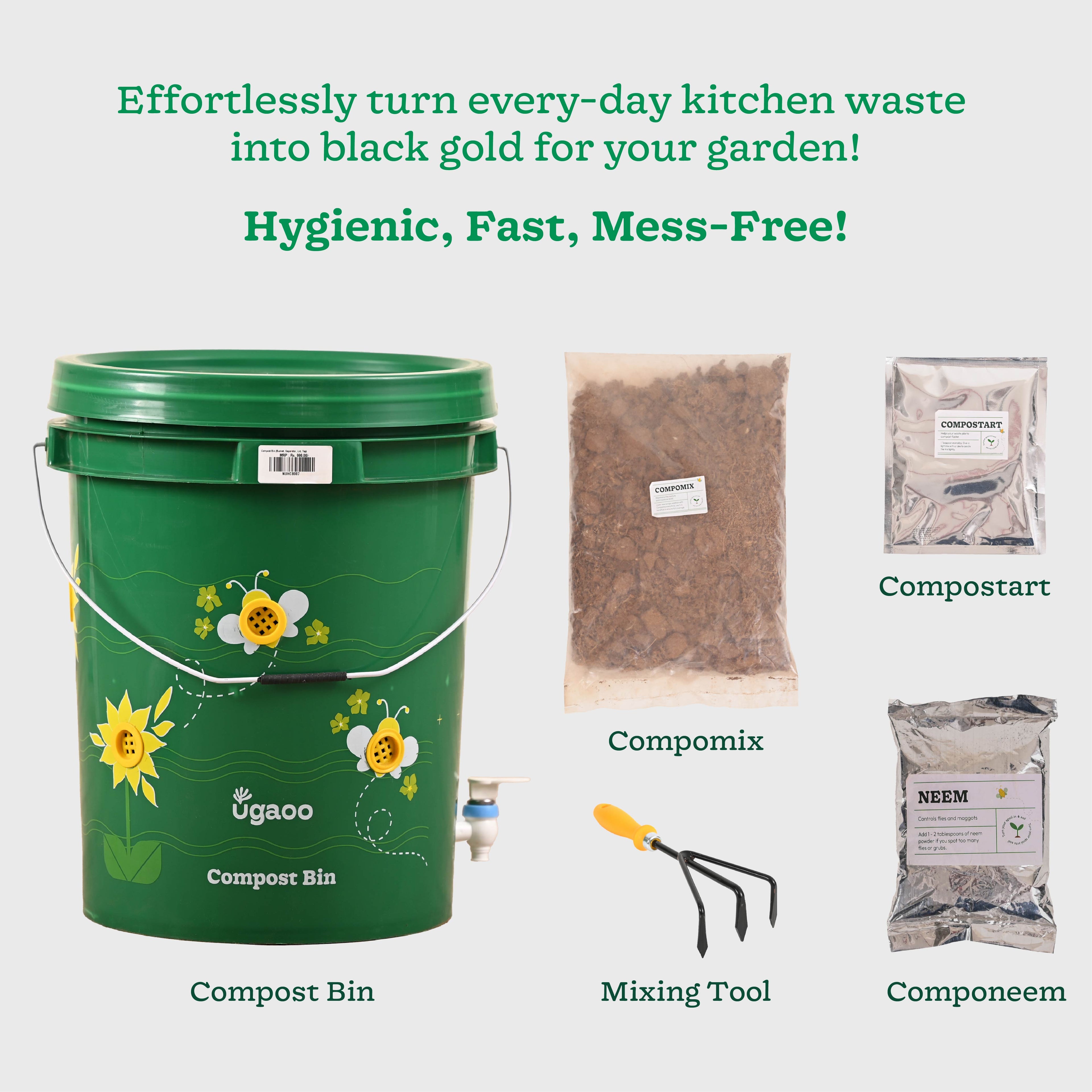 Home Compost Bin Kit - 20 Liter
