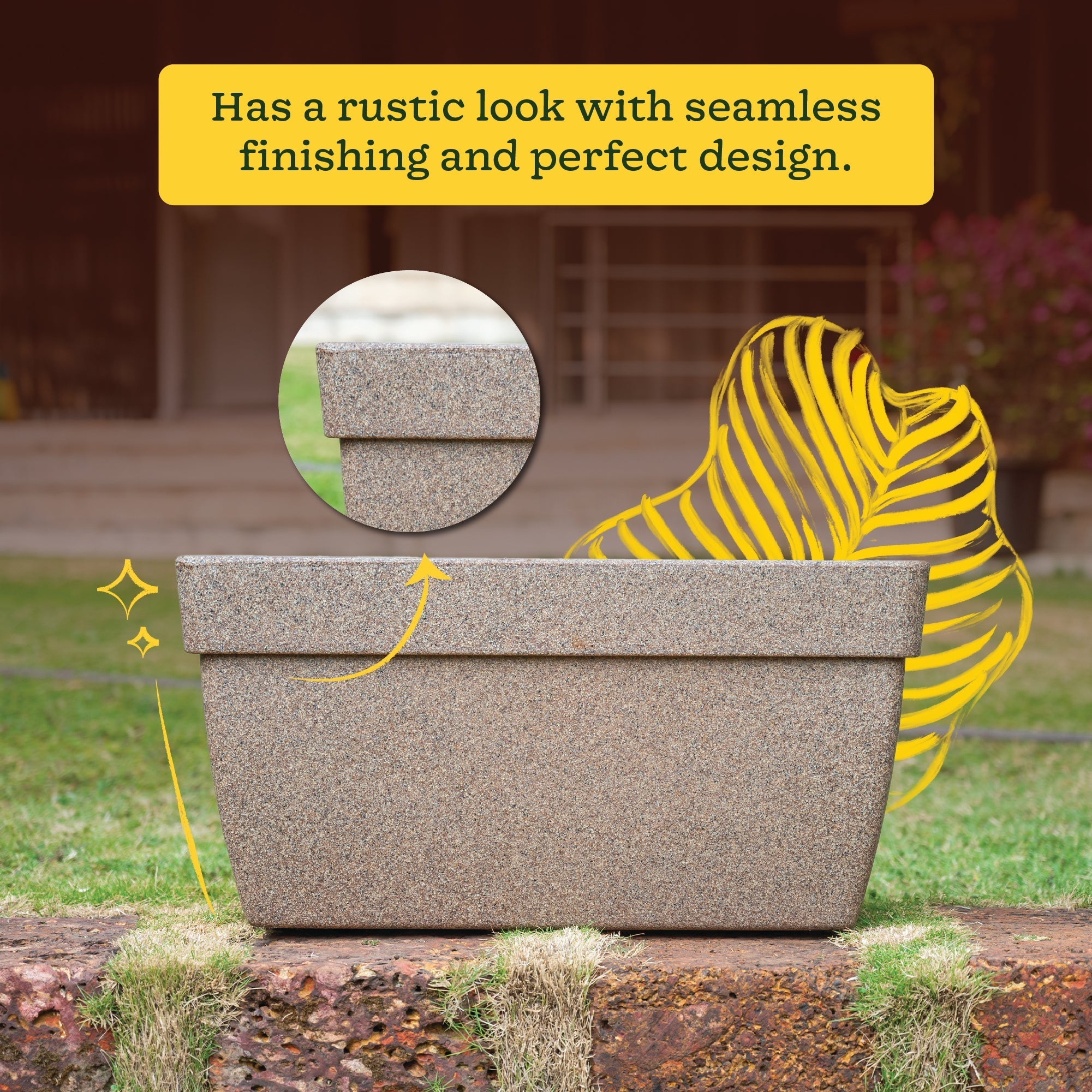 Barca Rectangle Planter