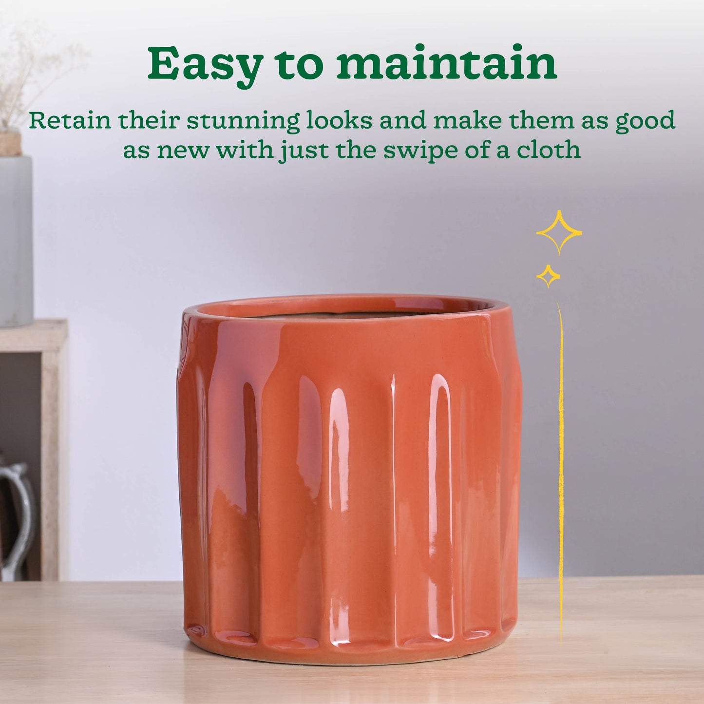 Blushing Sun Ceramic Planter