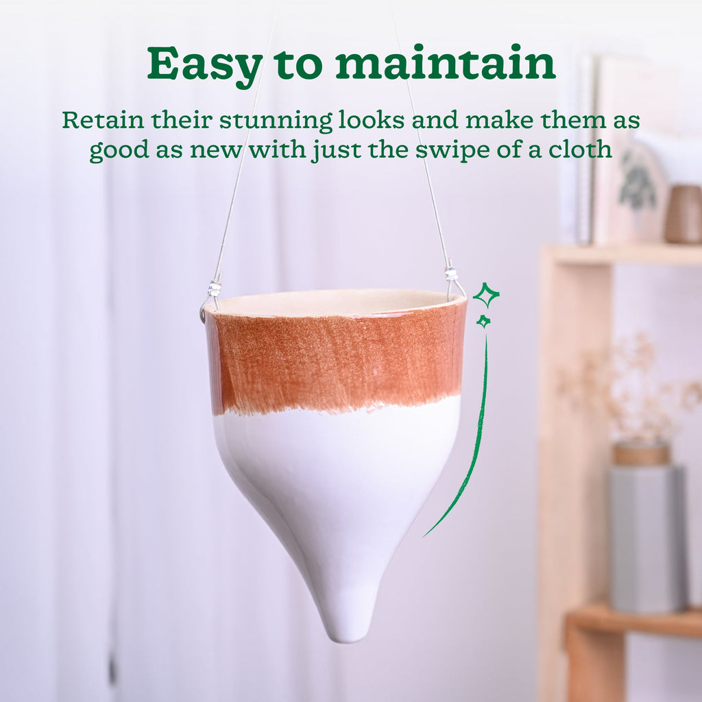 Ceramic Hanging Pot Cosmic Stone