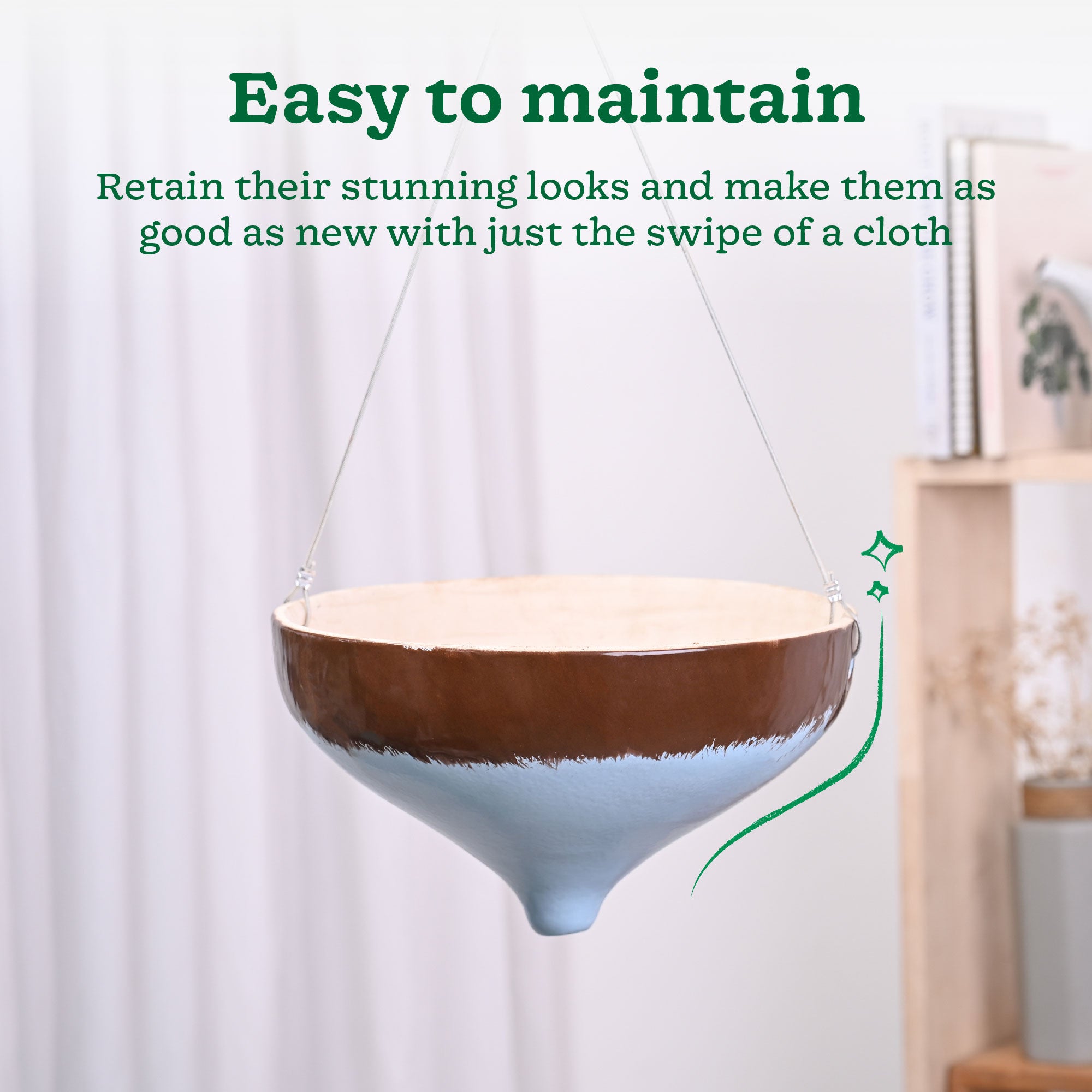 Ceramic Hanging Pot Cosmic Stone