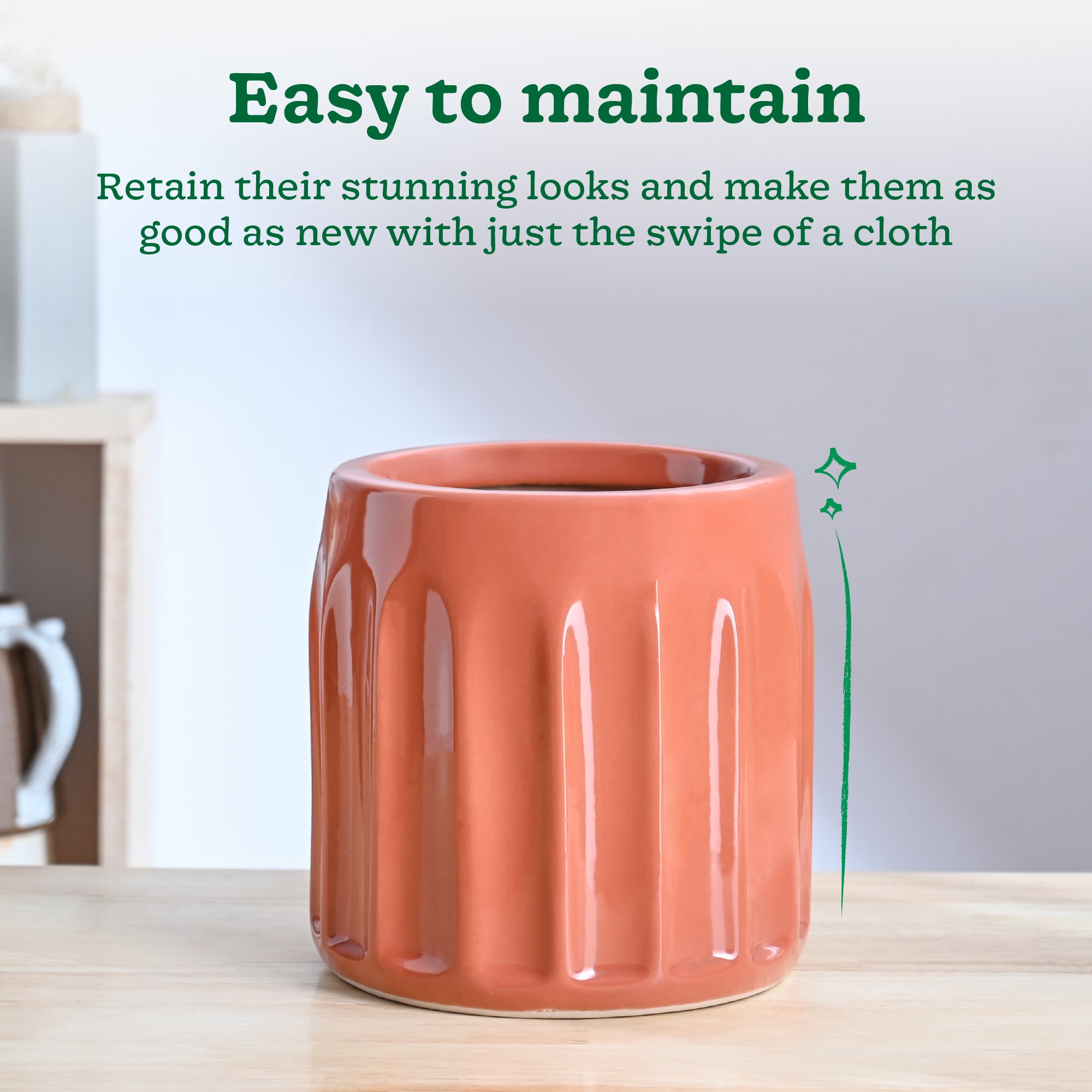 Blushing Sun Ceramic Planter