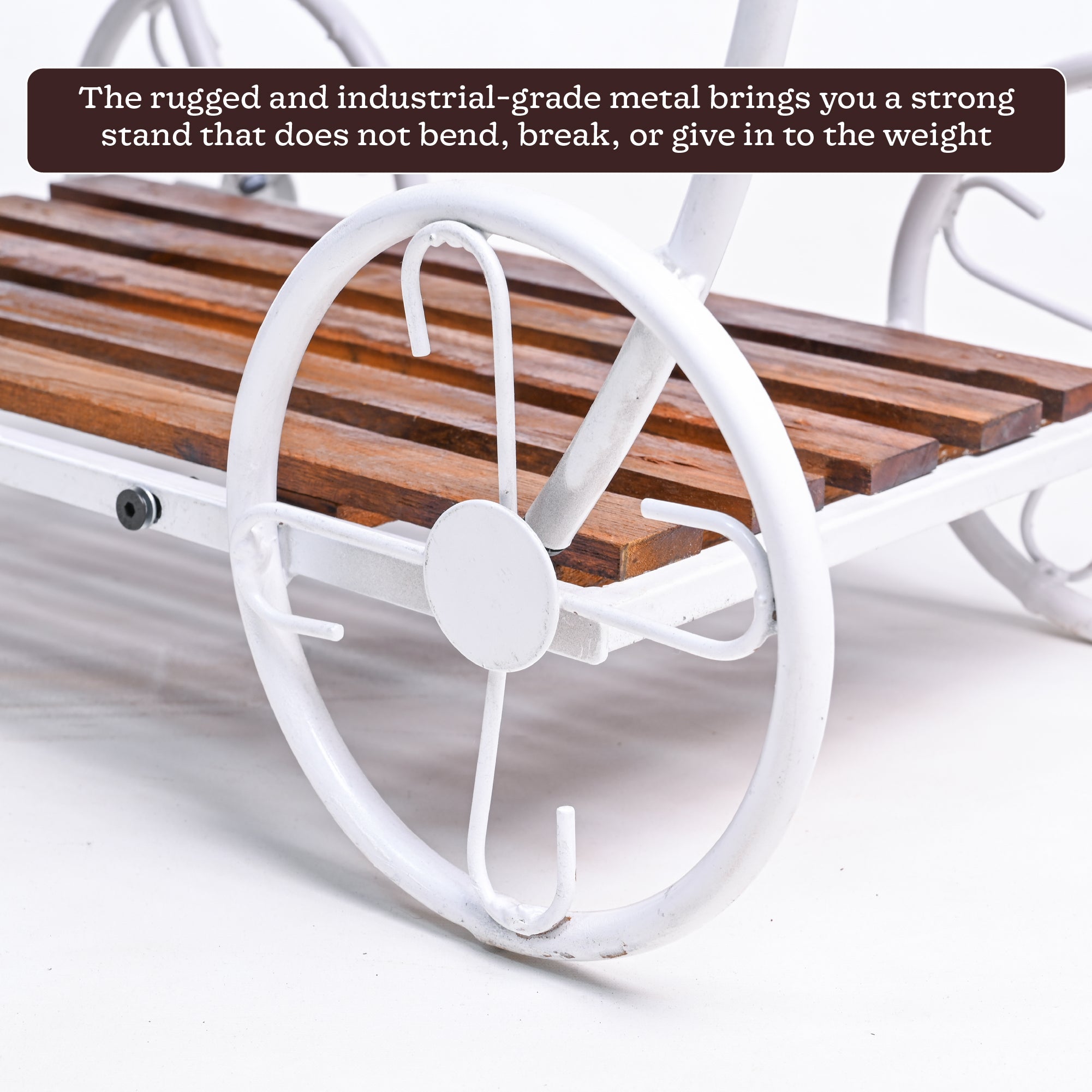 Flora on Wheels 2-Tier Plant Stand