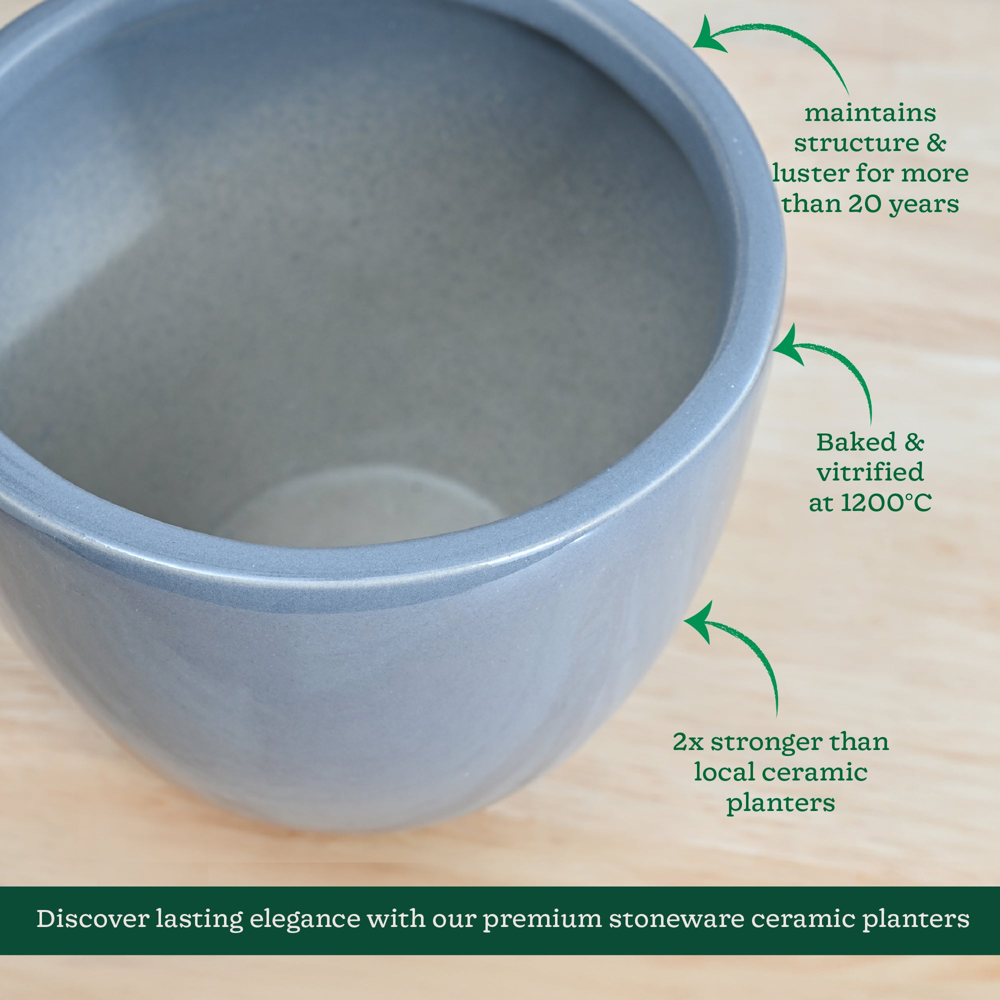 Echoing Eternity Ceramic Planter