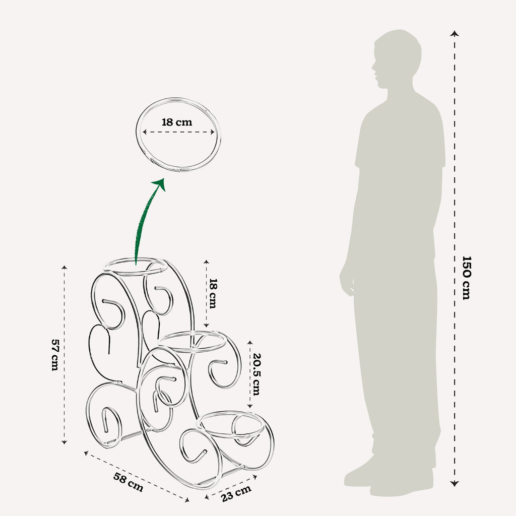 Oasis Metal Plant Stand