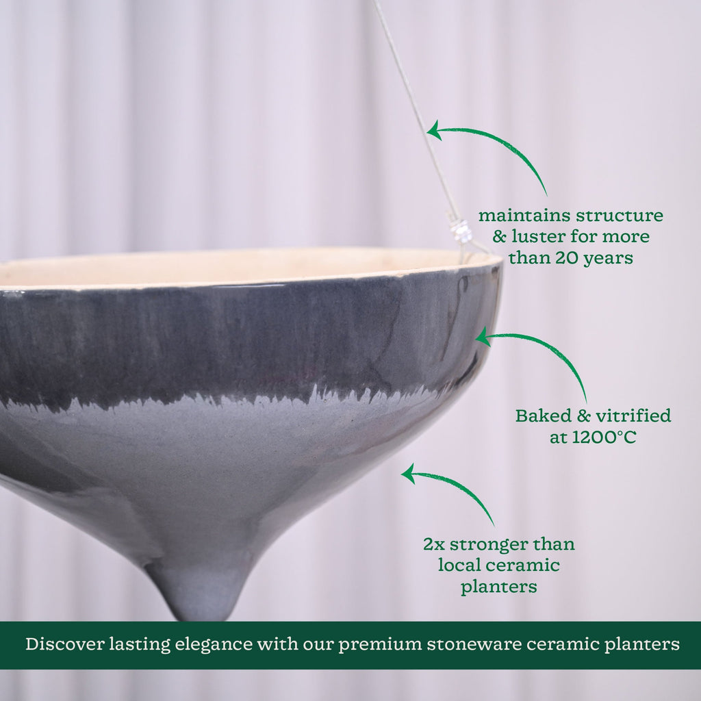 Ceramic Hanging Pot Cosmic Stone