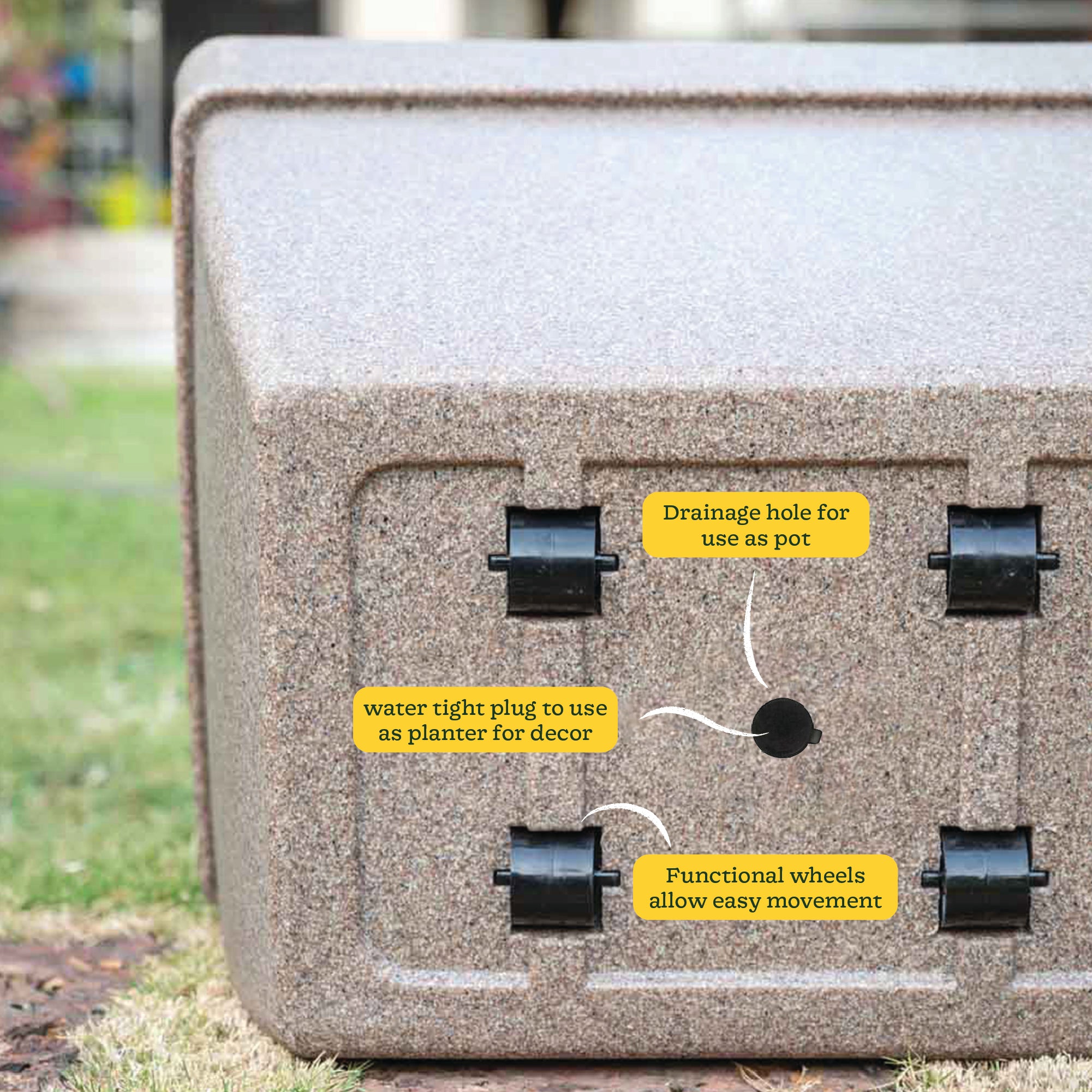 Barca Rectangle Planter