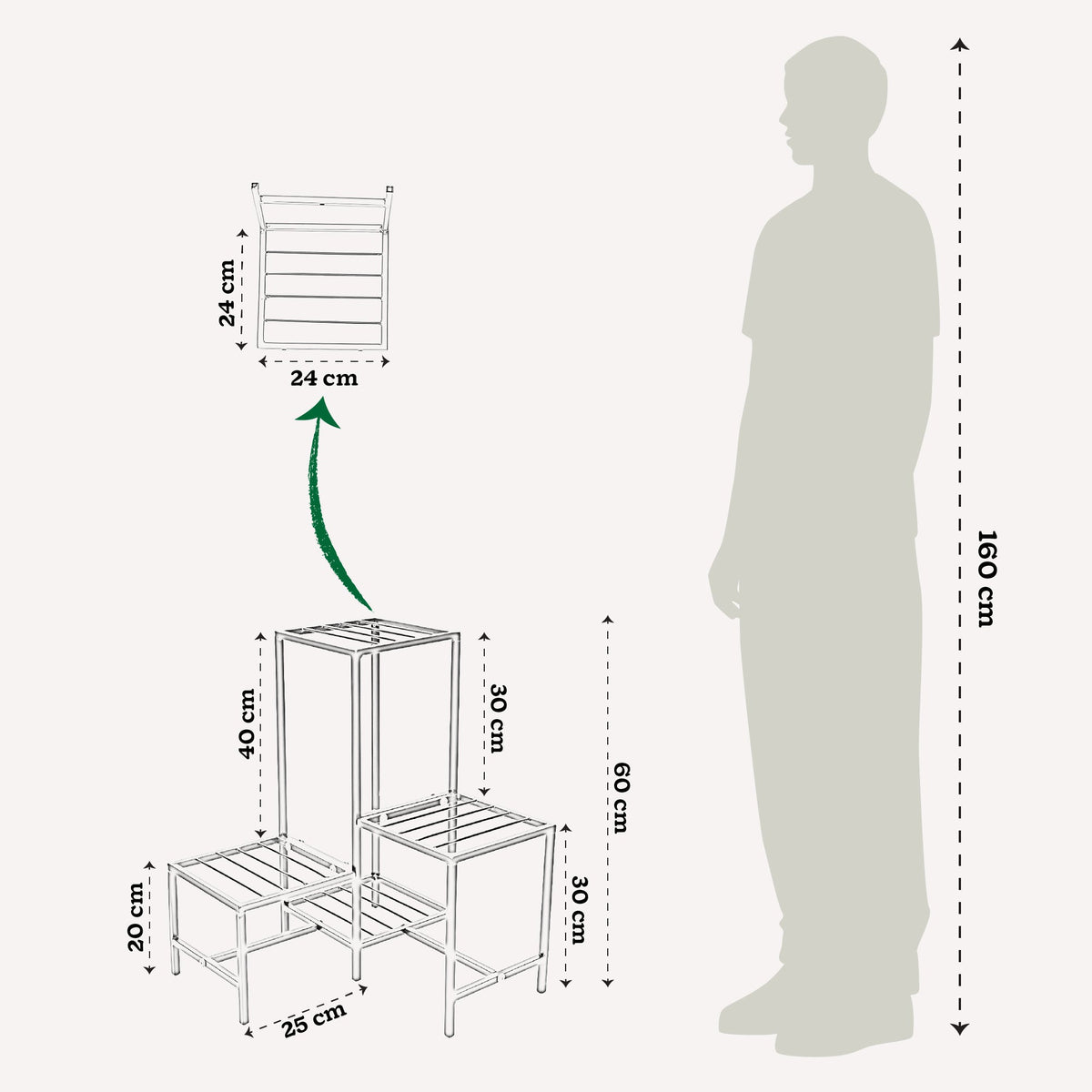 Corner Plant Stand