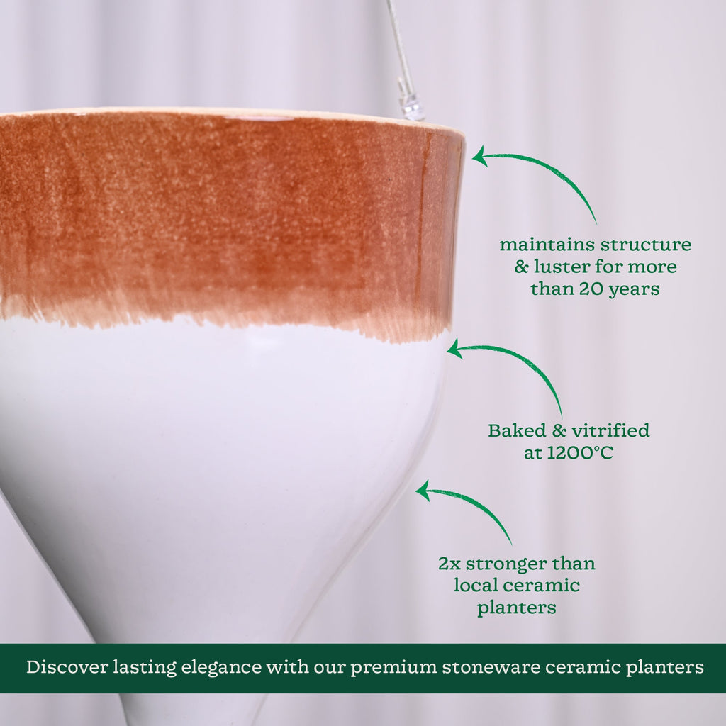 Ceramic Hanging Pot Cosmic Stone