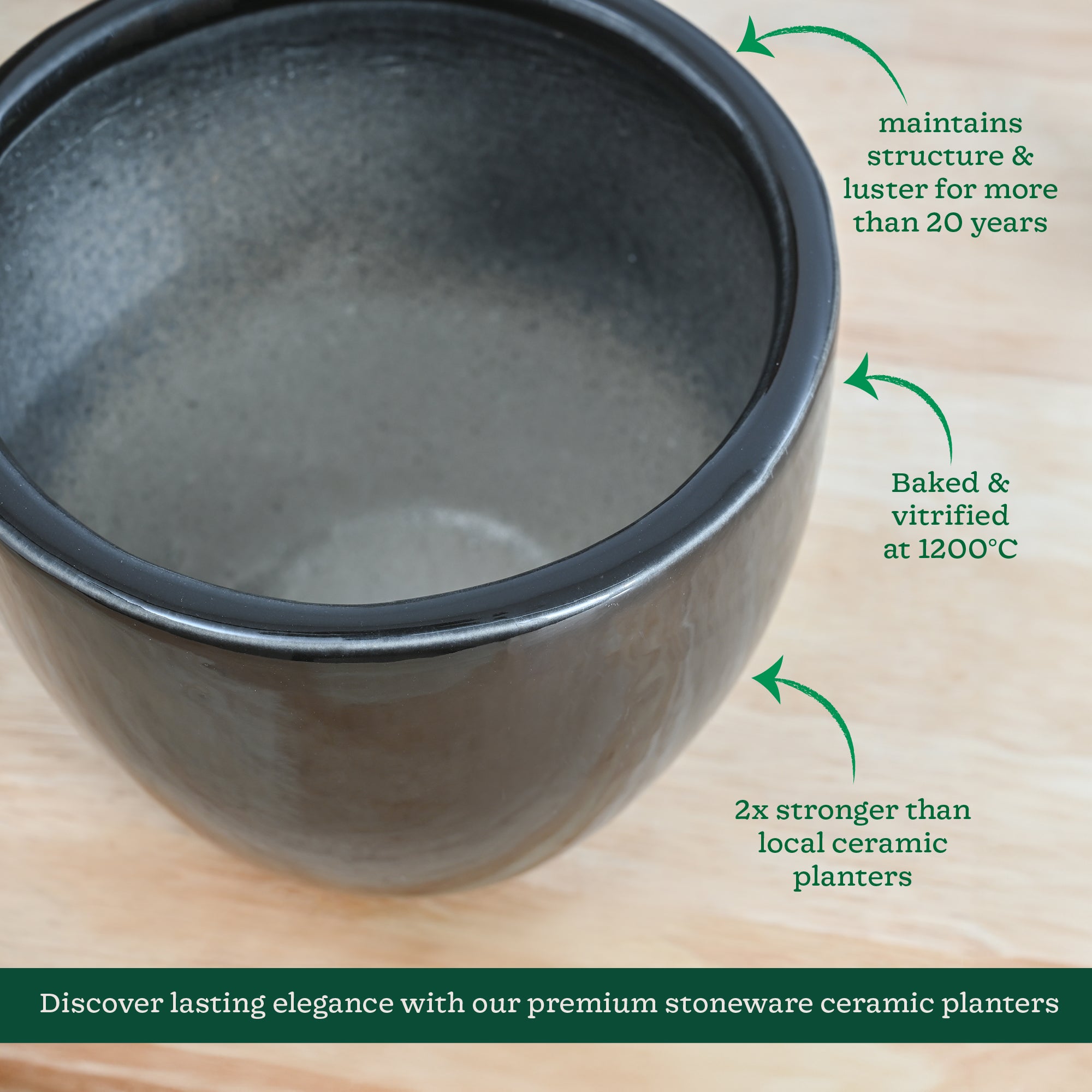 Echoing Eternity Ceramic Planter