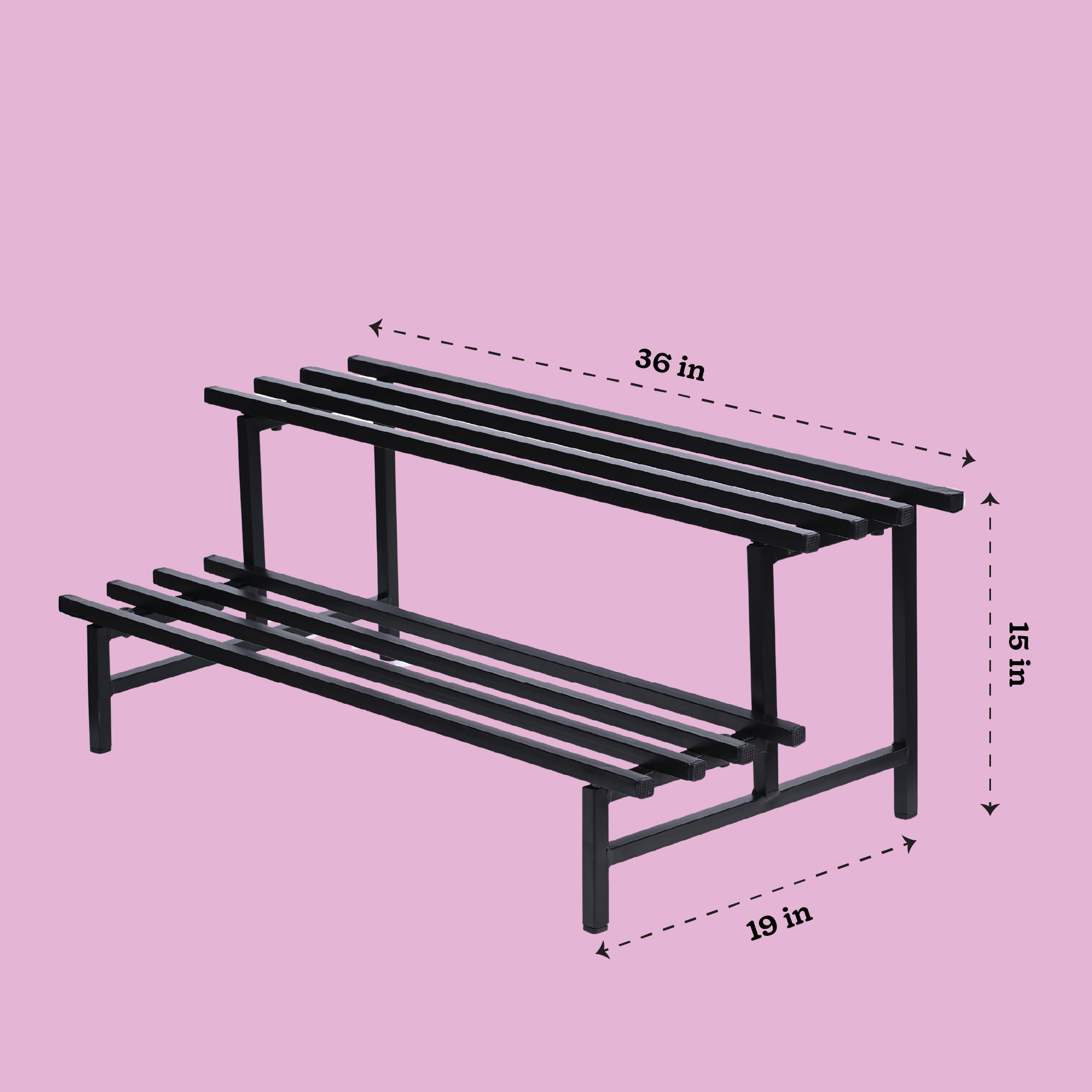 2-Tier Elevate Metal Plant Stand
