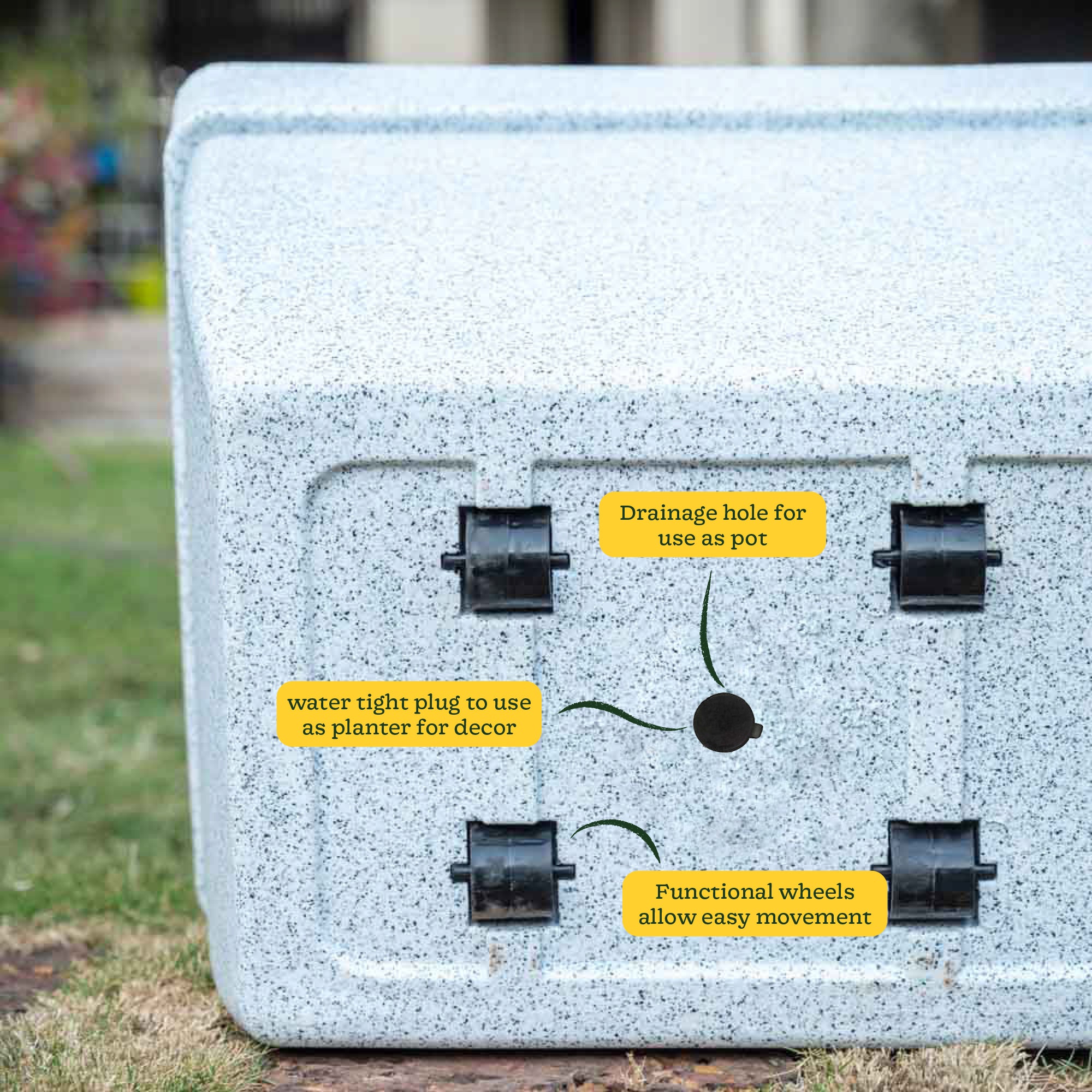 Barca Rectangle Planter