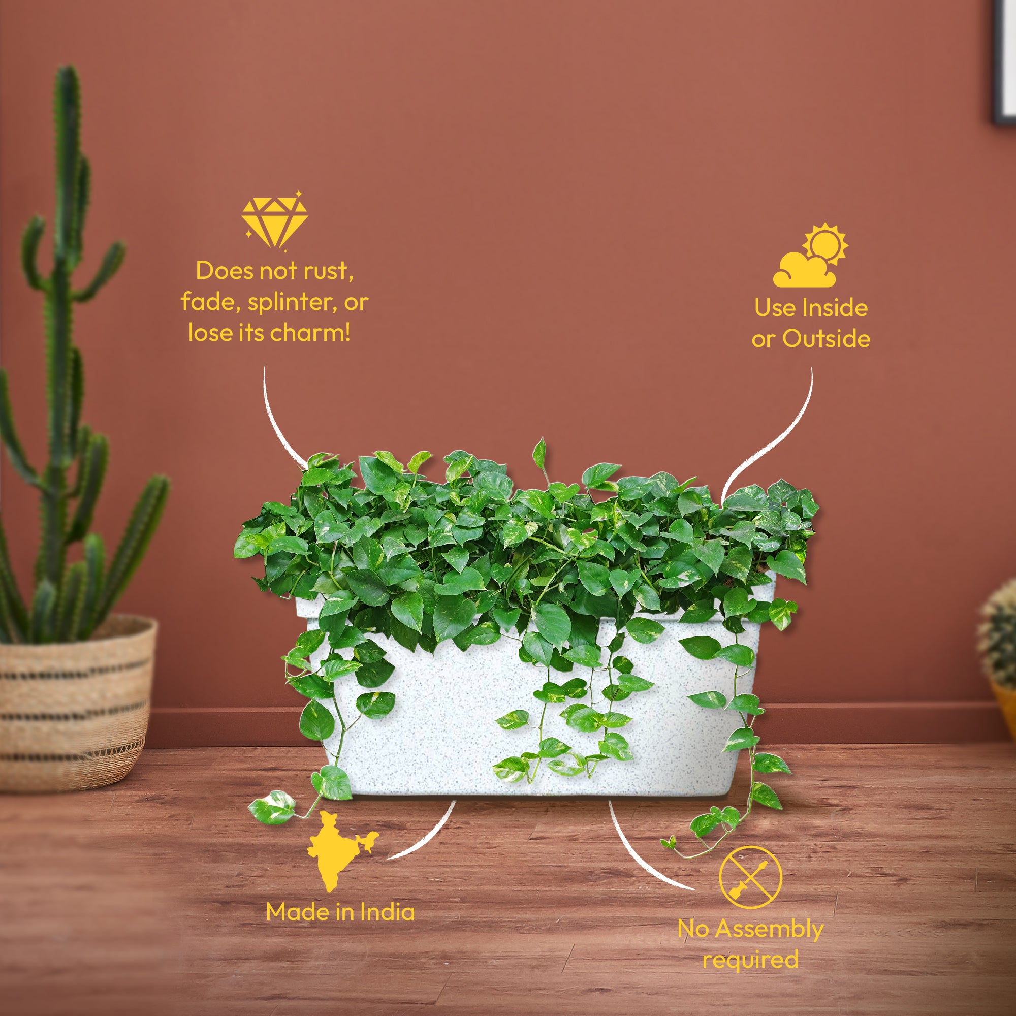 Barca Rectangle Planter