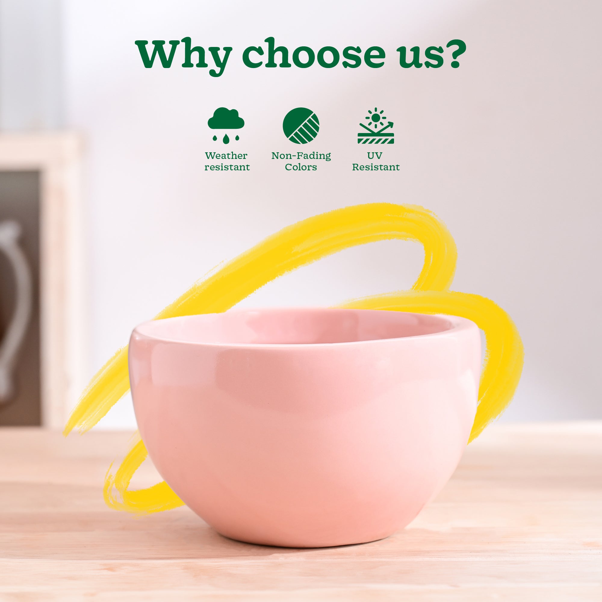 Nature's Hum Fat Ceramic Planter