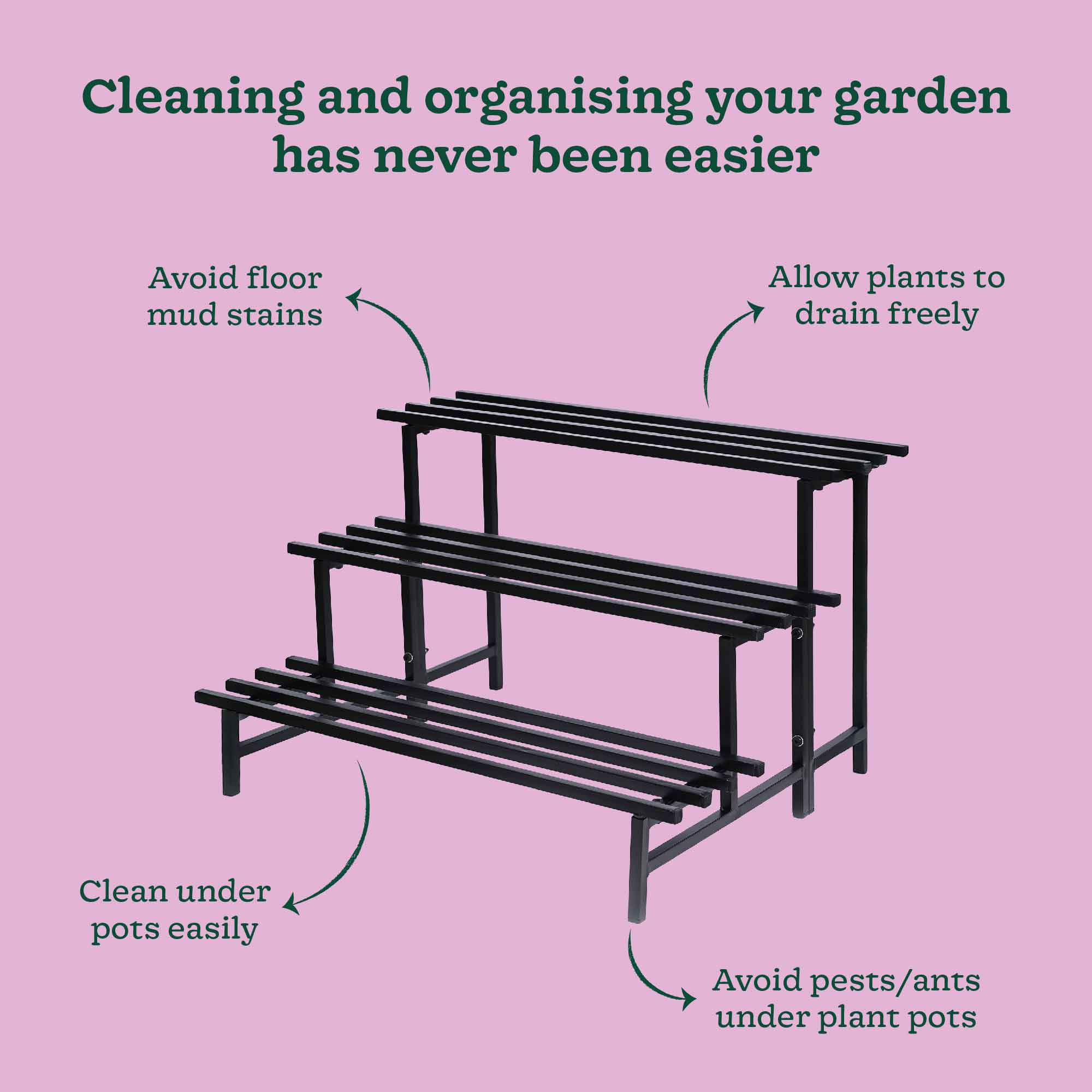 3-Tier Elevate Metal Plant Stand